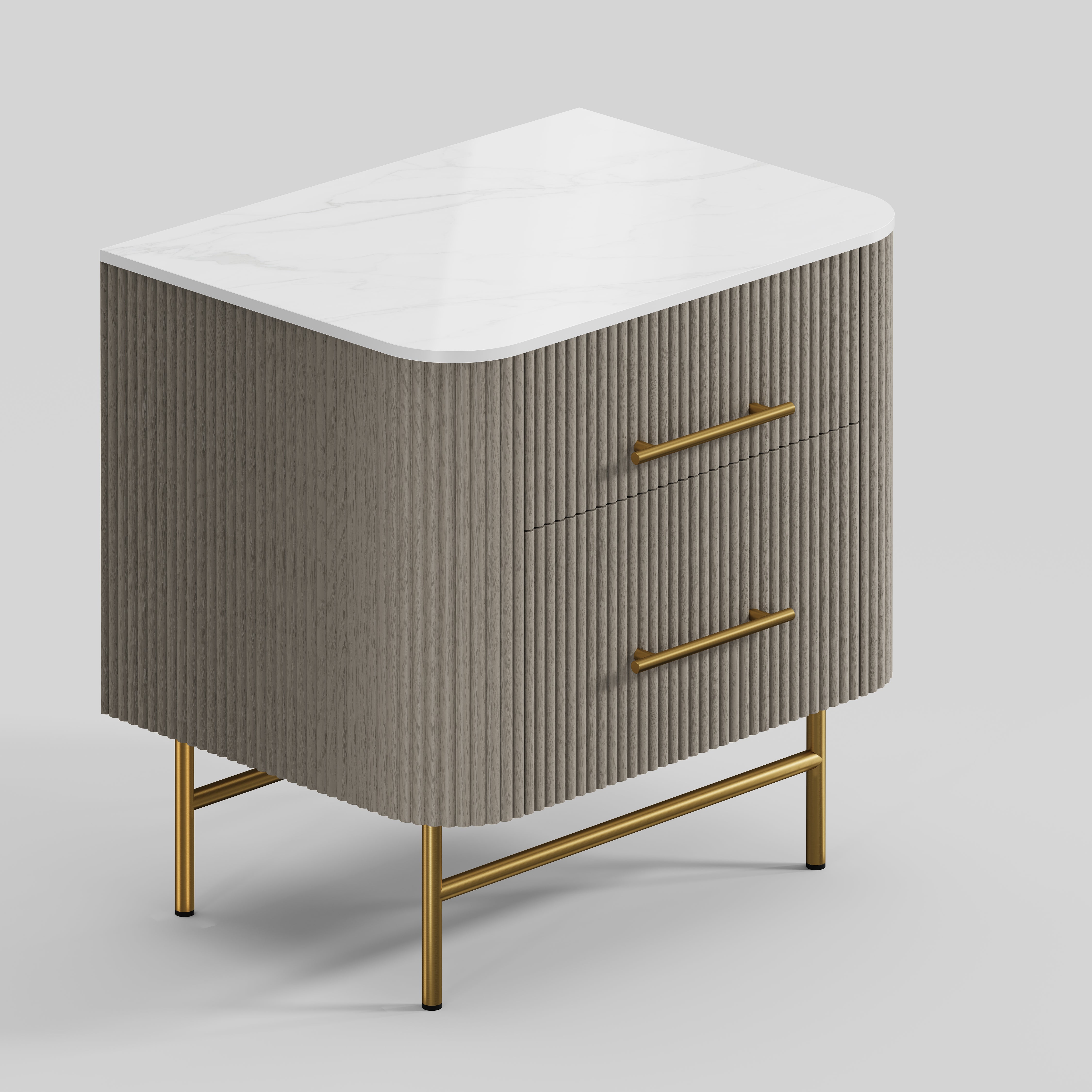 Ewan Sintered Stone Nightstand 26"W