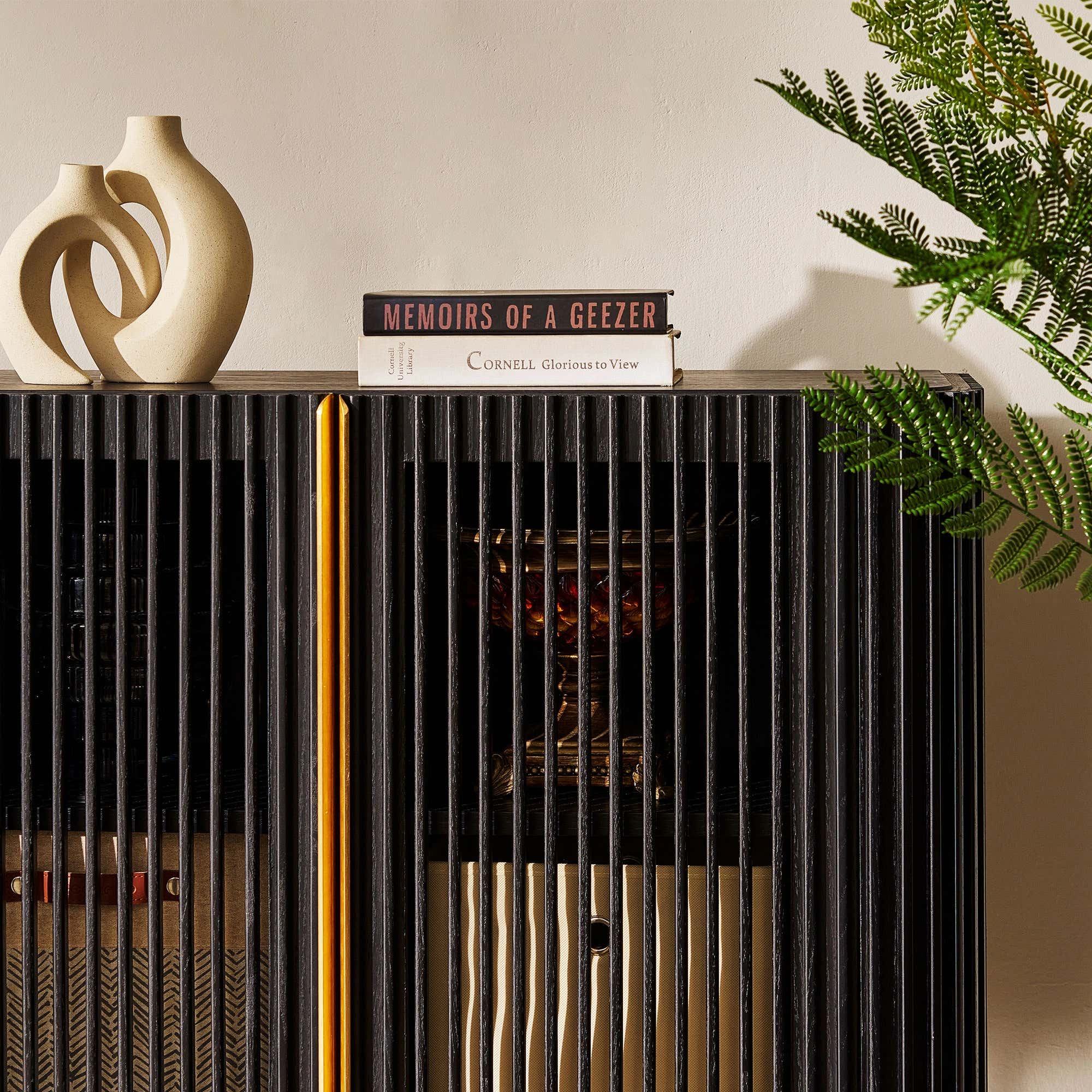 Ewan 67″H Oak Vertical Combination Cabinet(Set of 2)