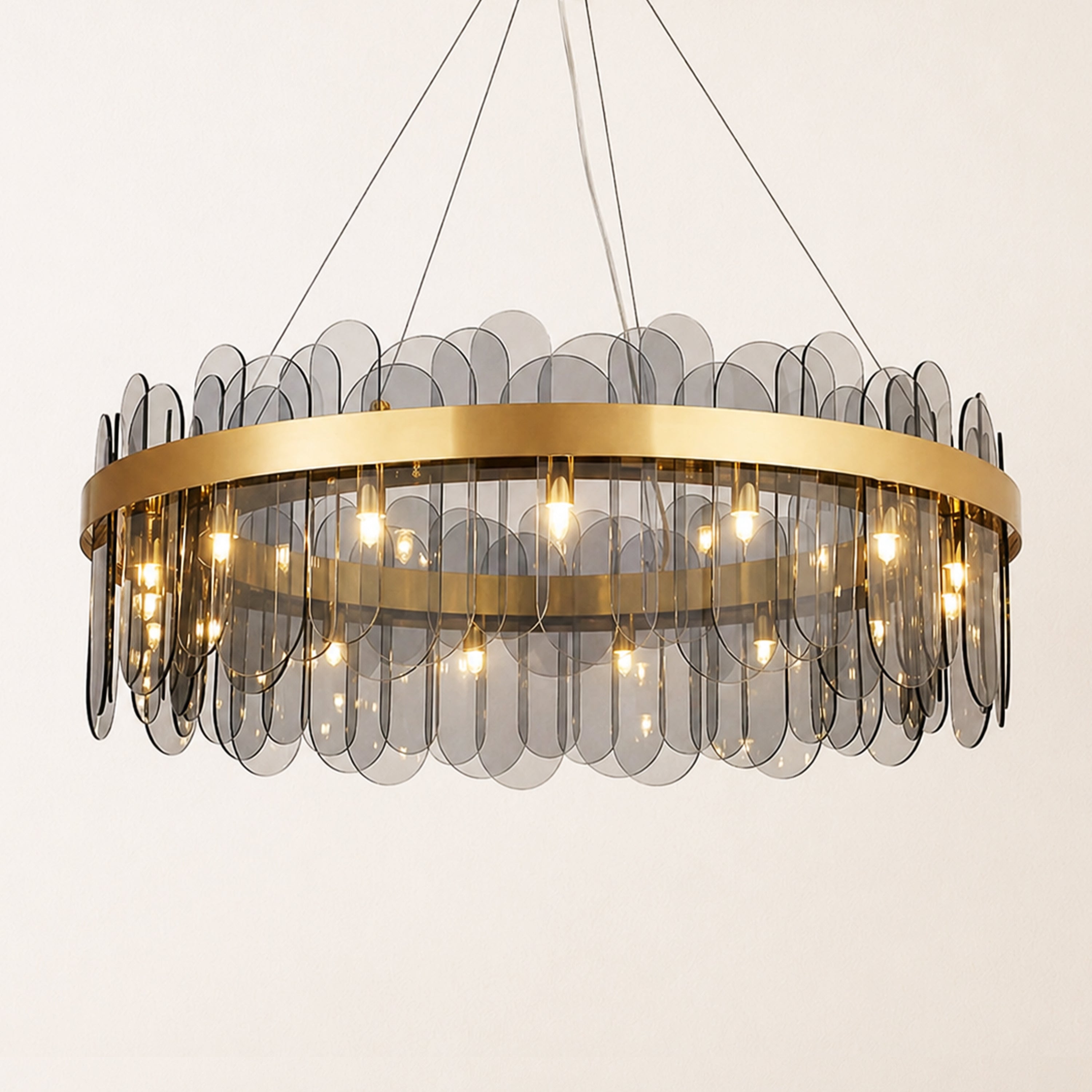 Prismora Glass Round Chandelier