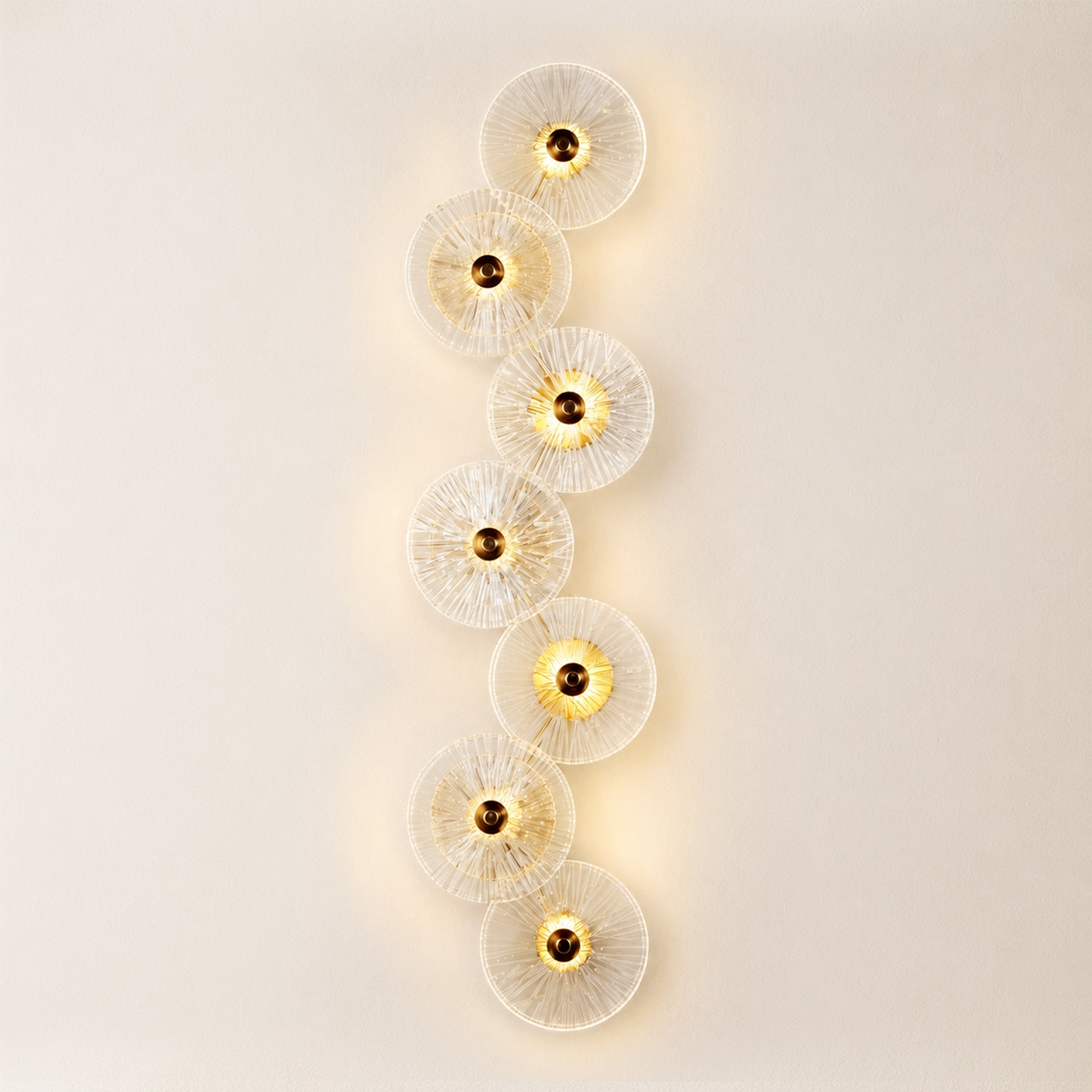 Auriotus Glass Lotus Leaf Wall Sconce