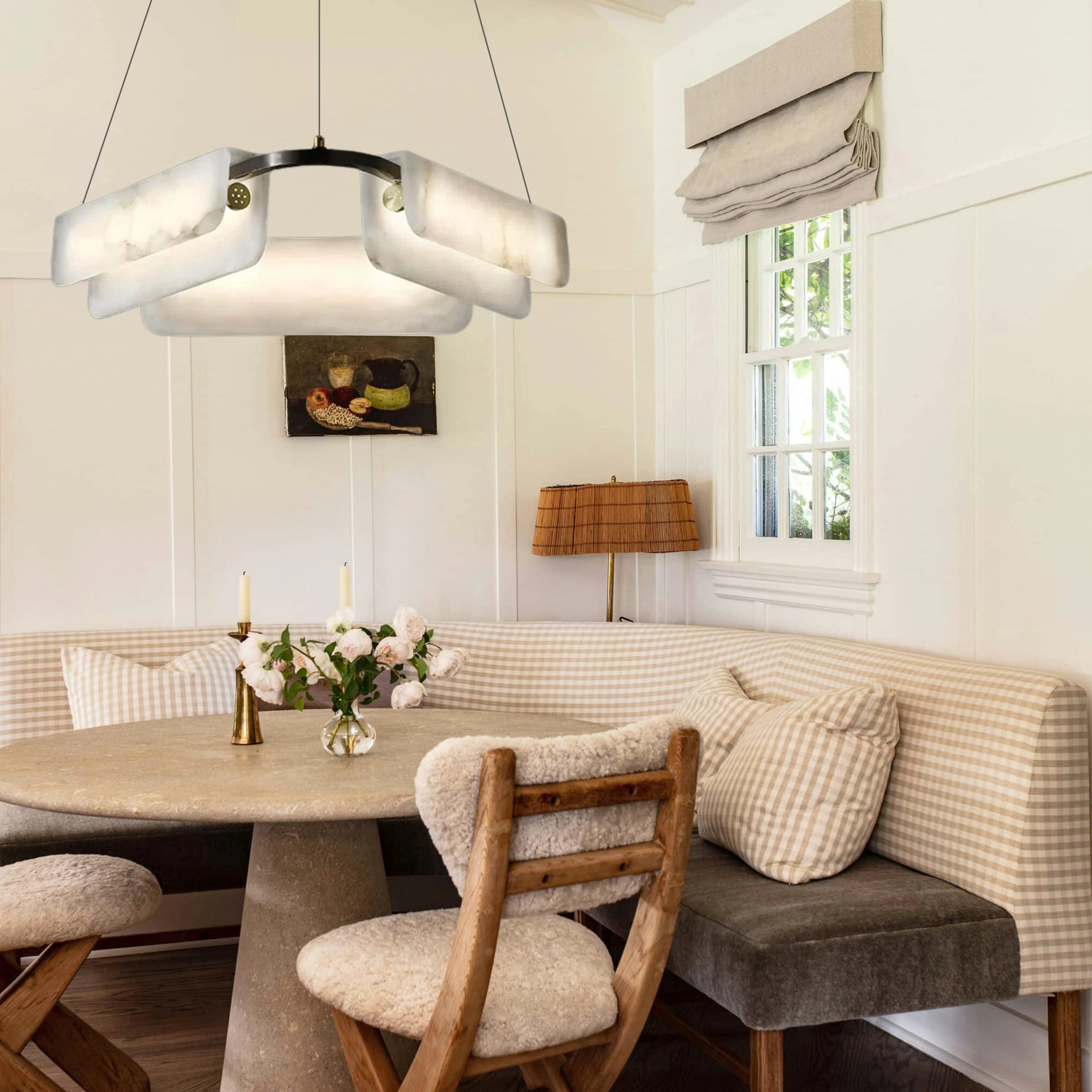 Deli Alabaster Chandelier 80cm D