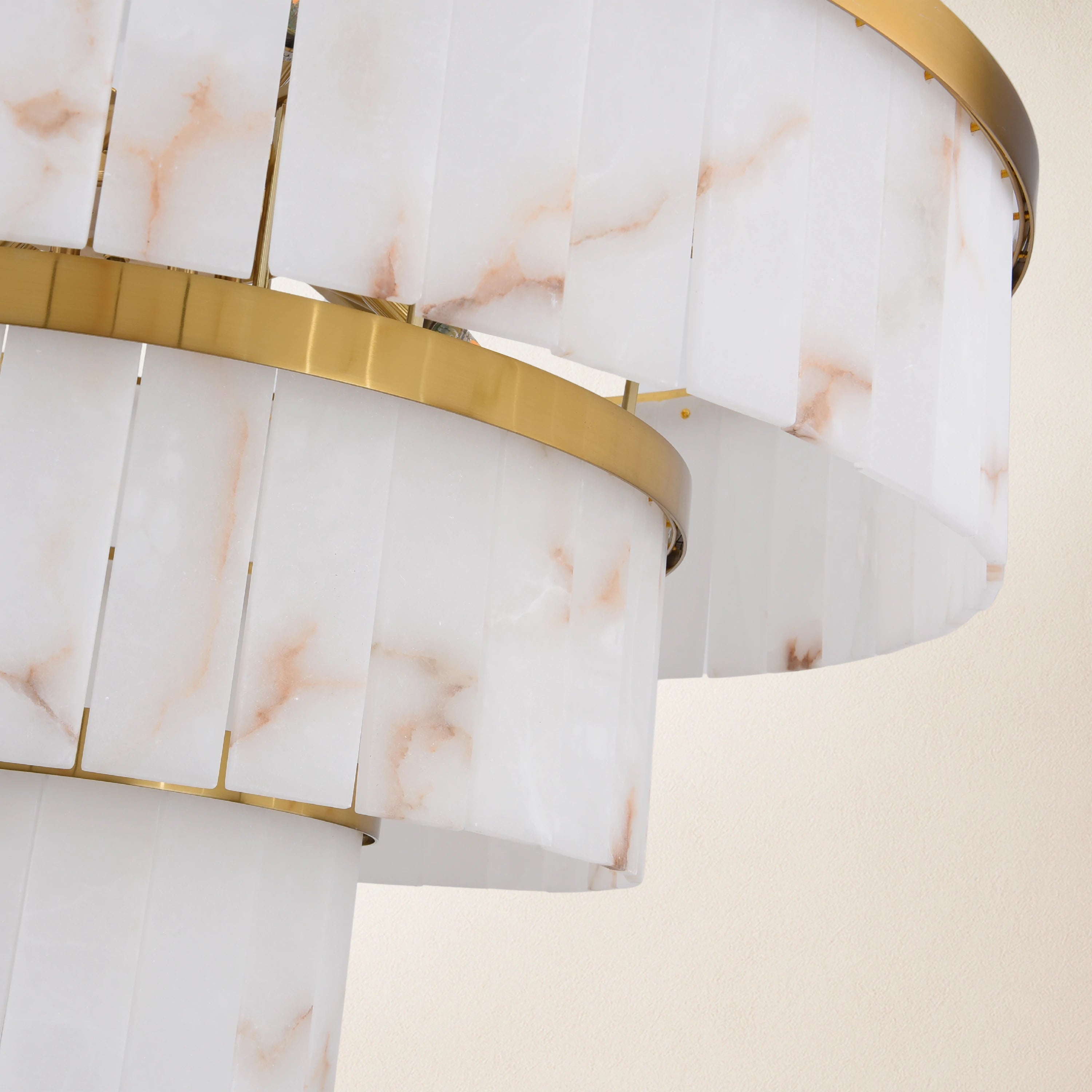 Solmare Alabaster Round Chandelier 86cm
