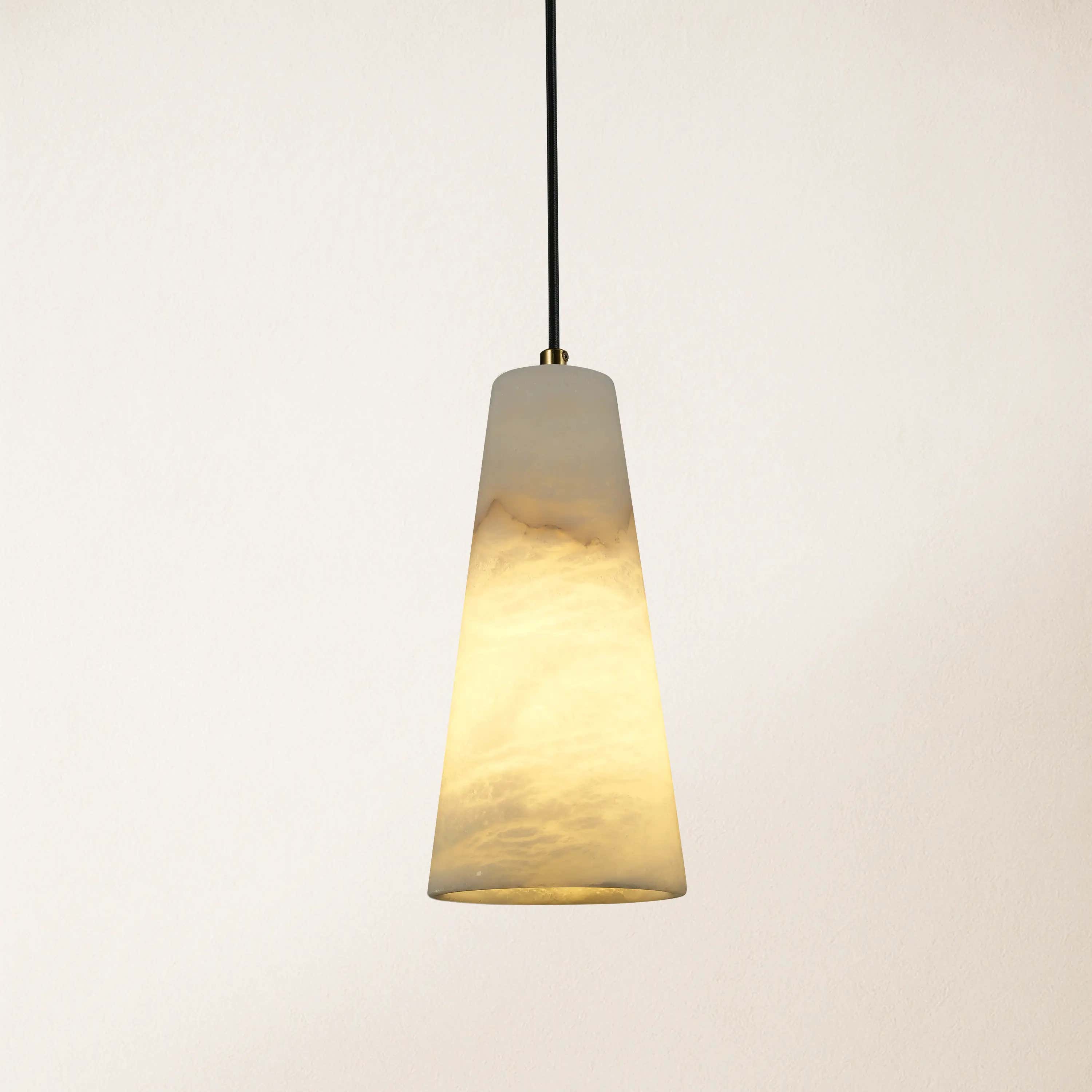 Capus Conical Alabaster Pendant 12.7cm