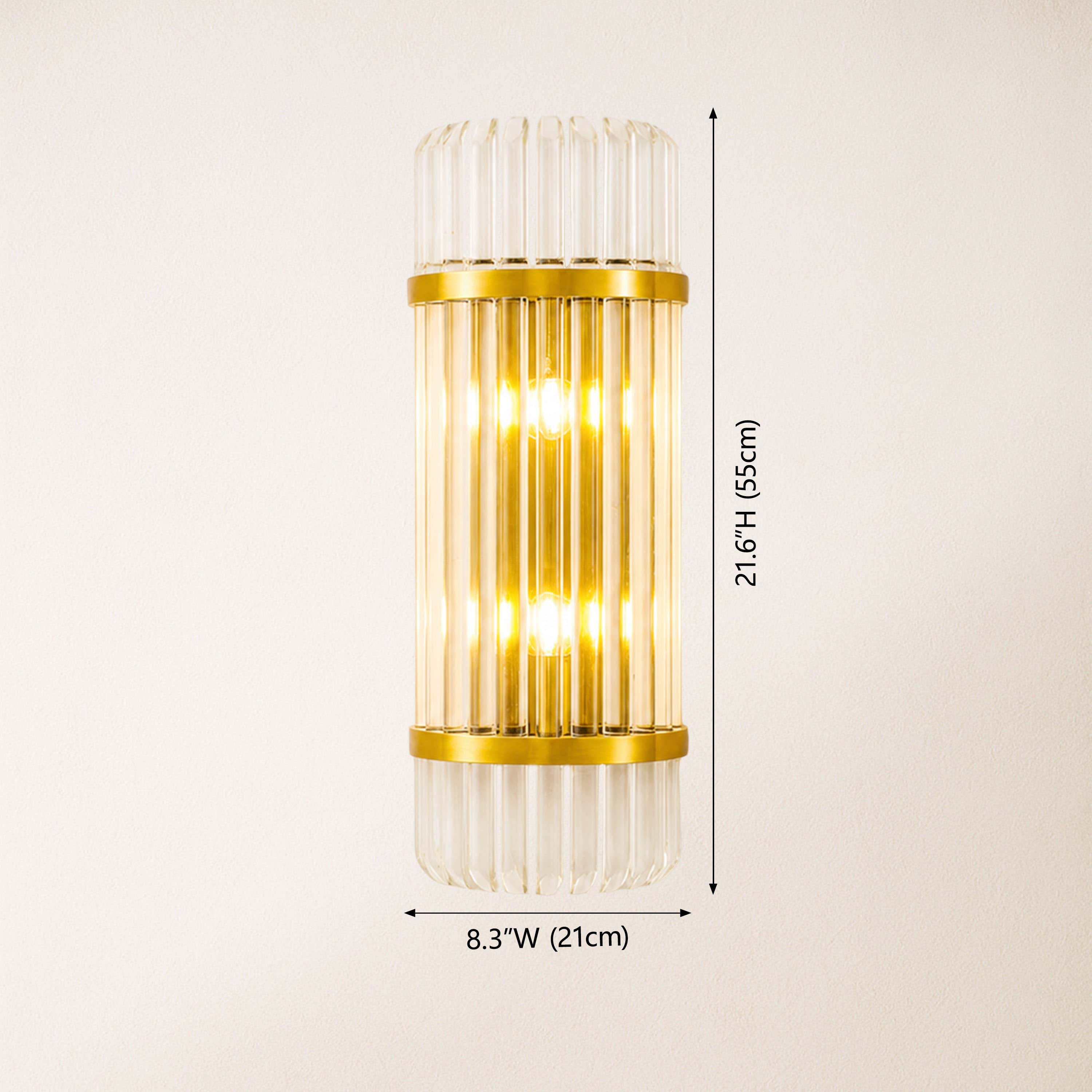 Oryana Crystal Icicle Wall Sconce 8.3"