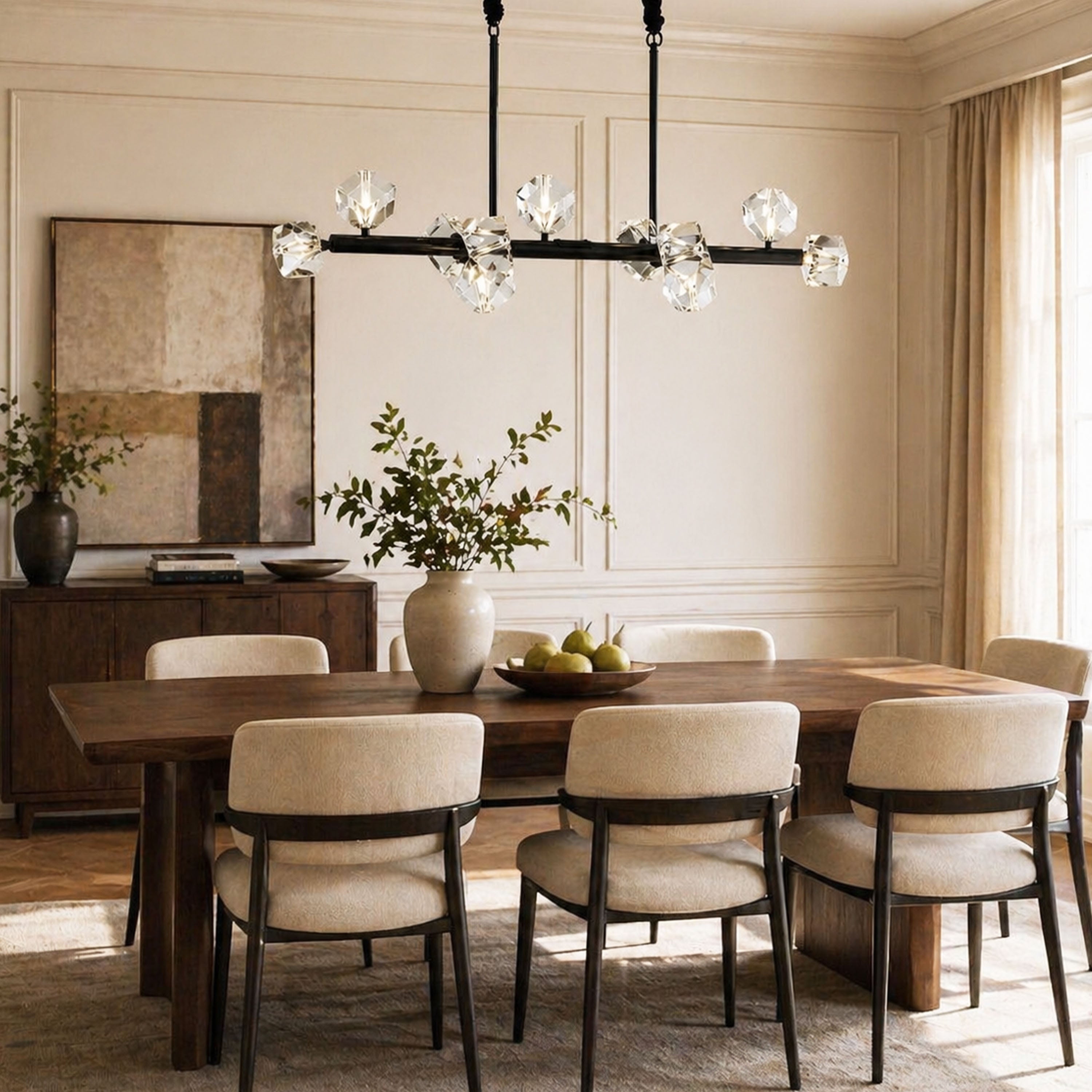Stravon Radiant Structure Crystal Linear Chandelier