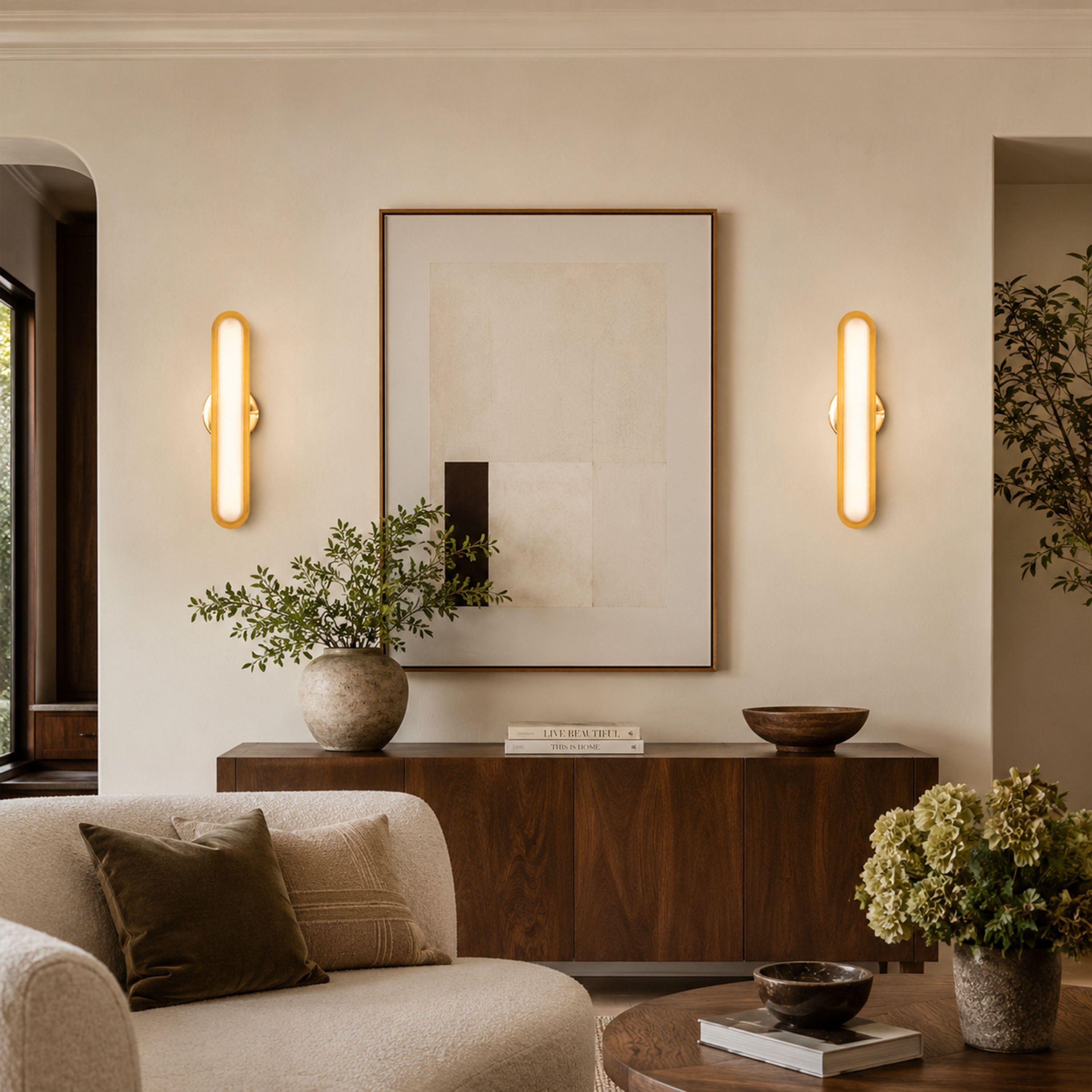 Ovida Glass Oval Wall Sconce