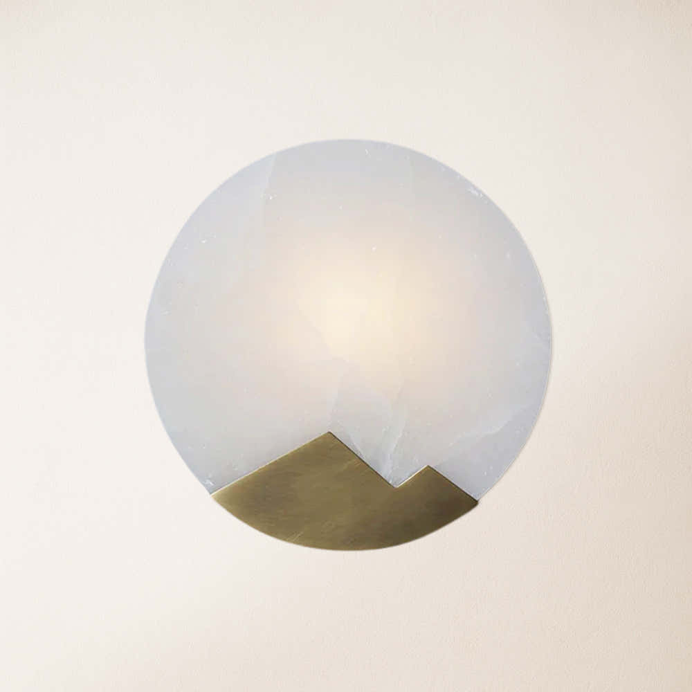 Egwent Alabaster Brass Sconce 26cm