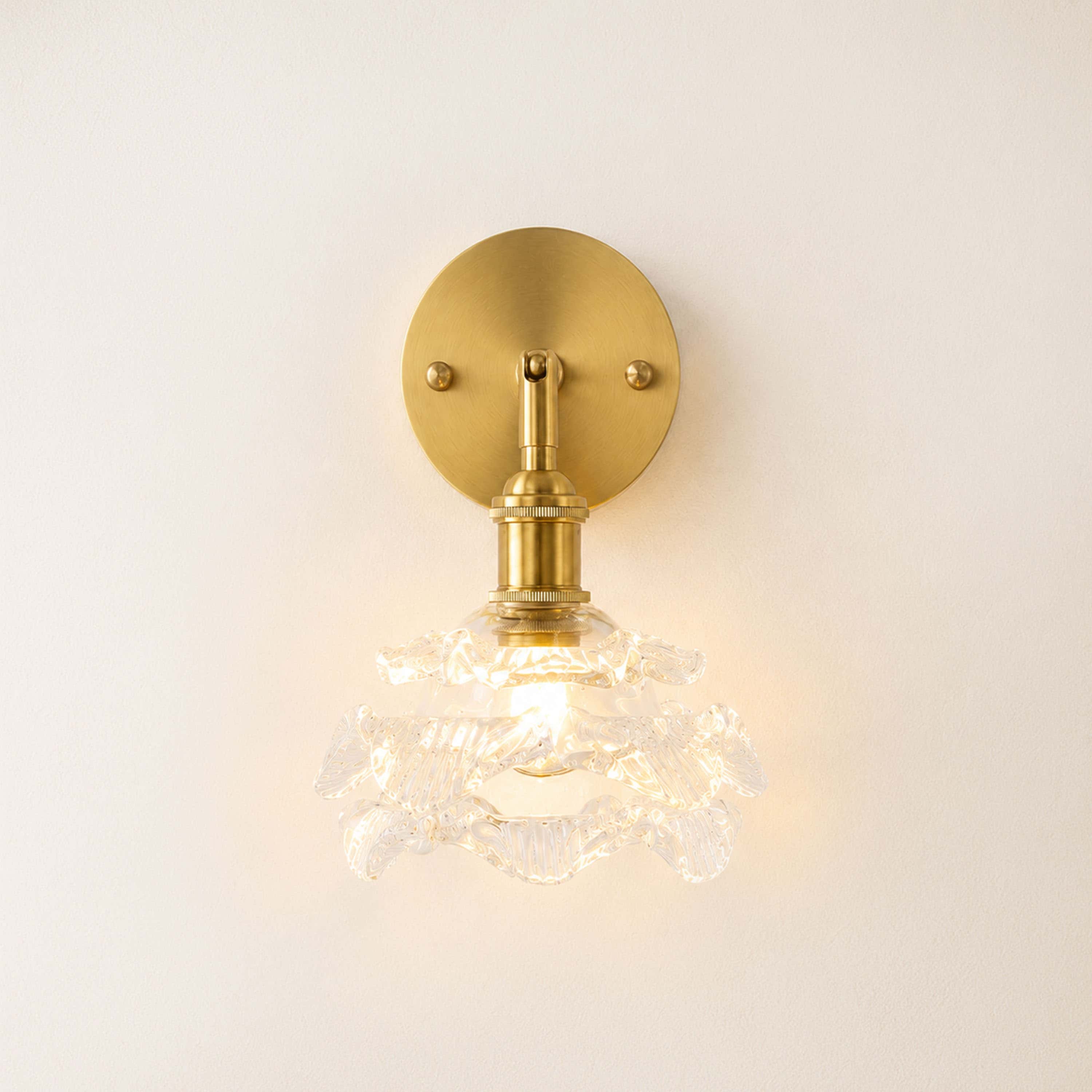 Floria Glass Adjustable Wall Sconce