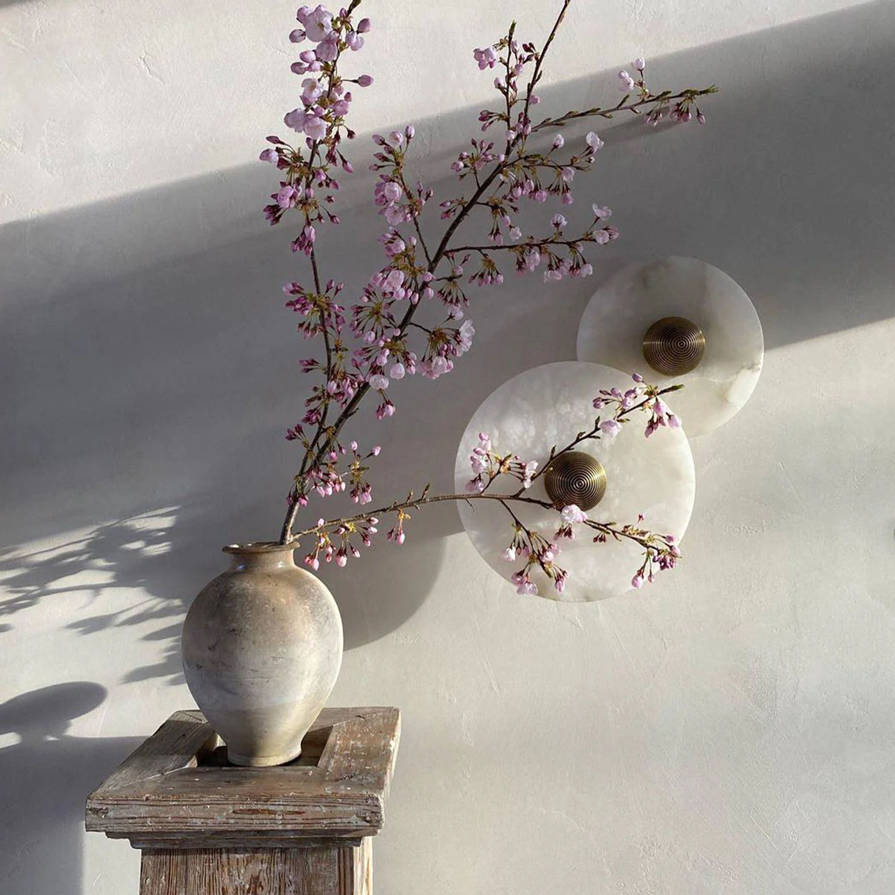 Miles Alabaster Wall Lamp 30cm D