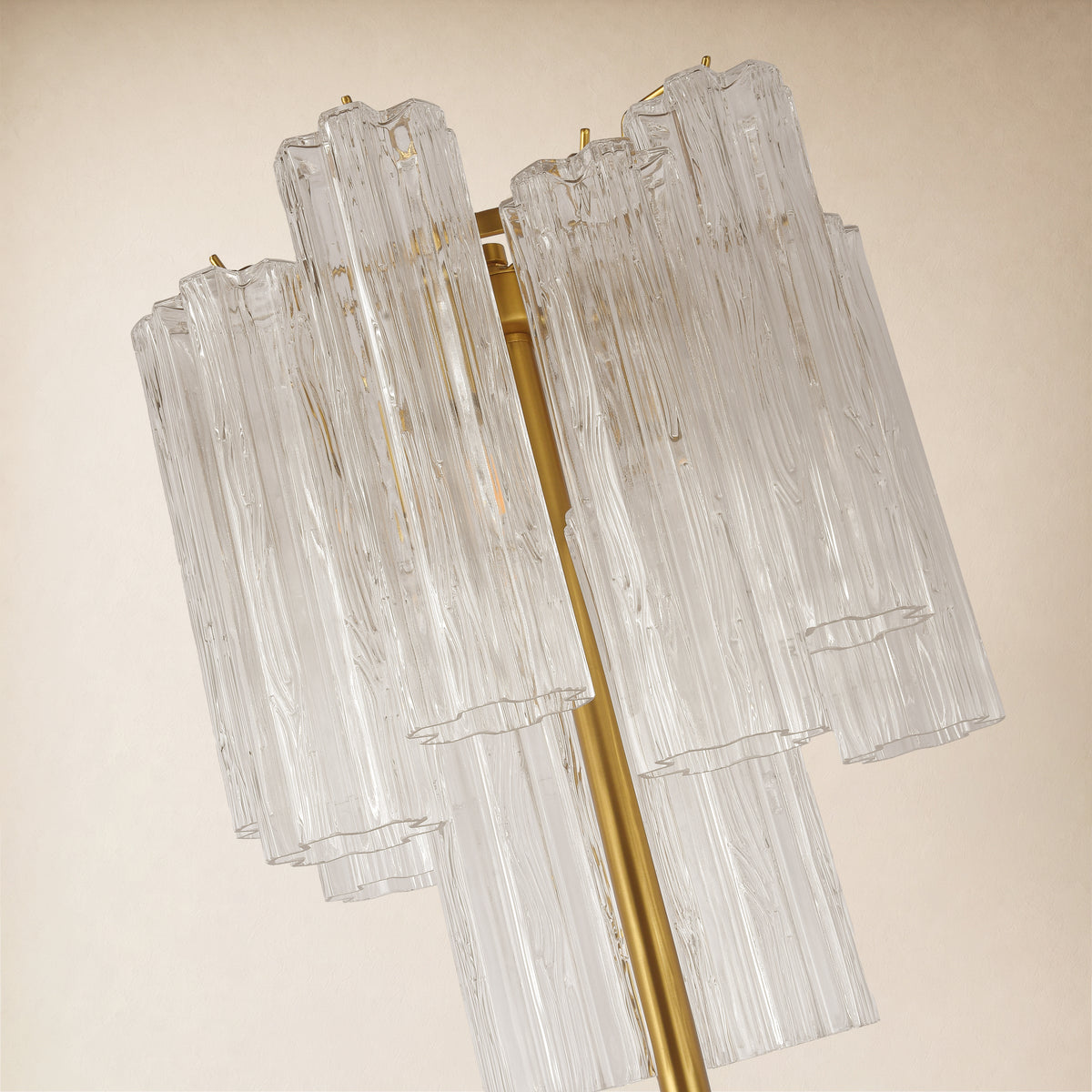 Lumeris Glass Tiered Floor Lamp 13.7"D