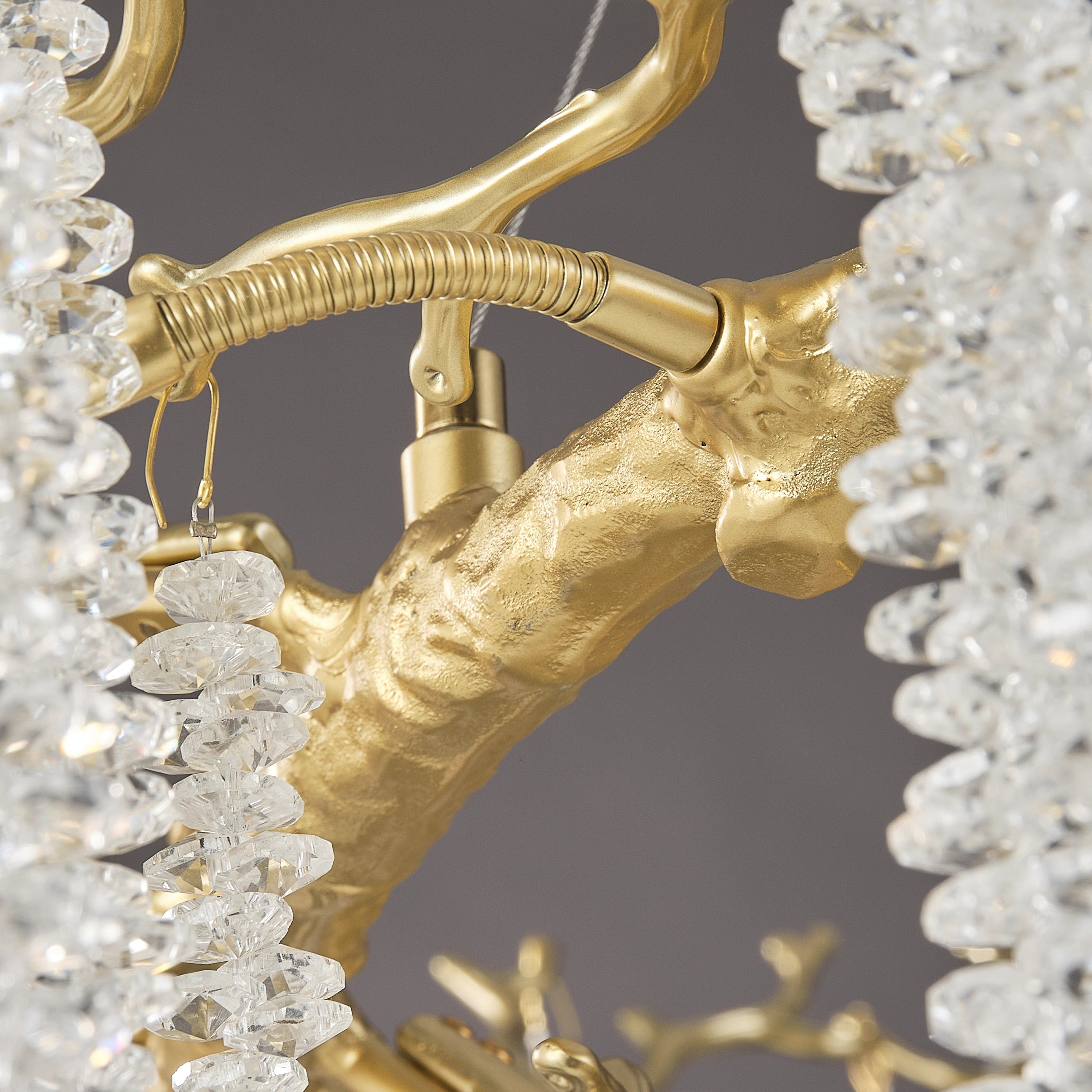Snow Tree Branches Linear Chandelier 140cm L