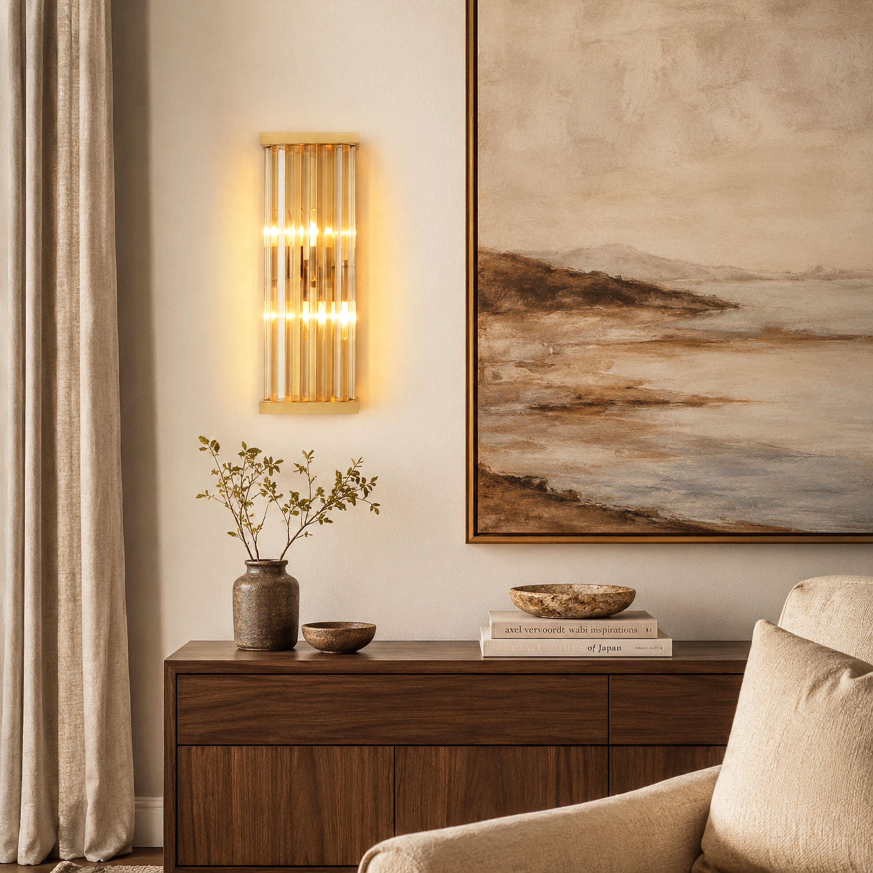 Aethon Crystal Linear Wall Sconce