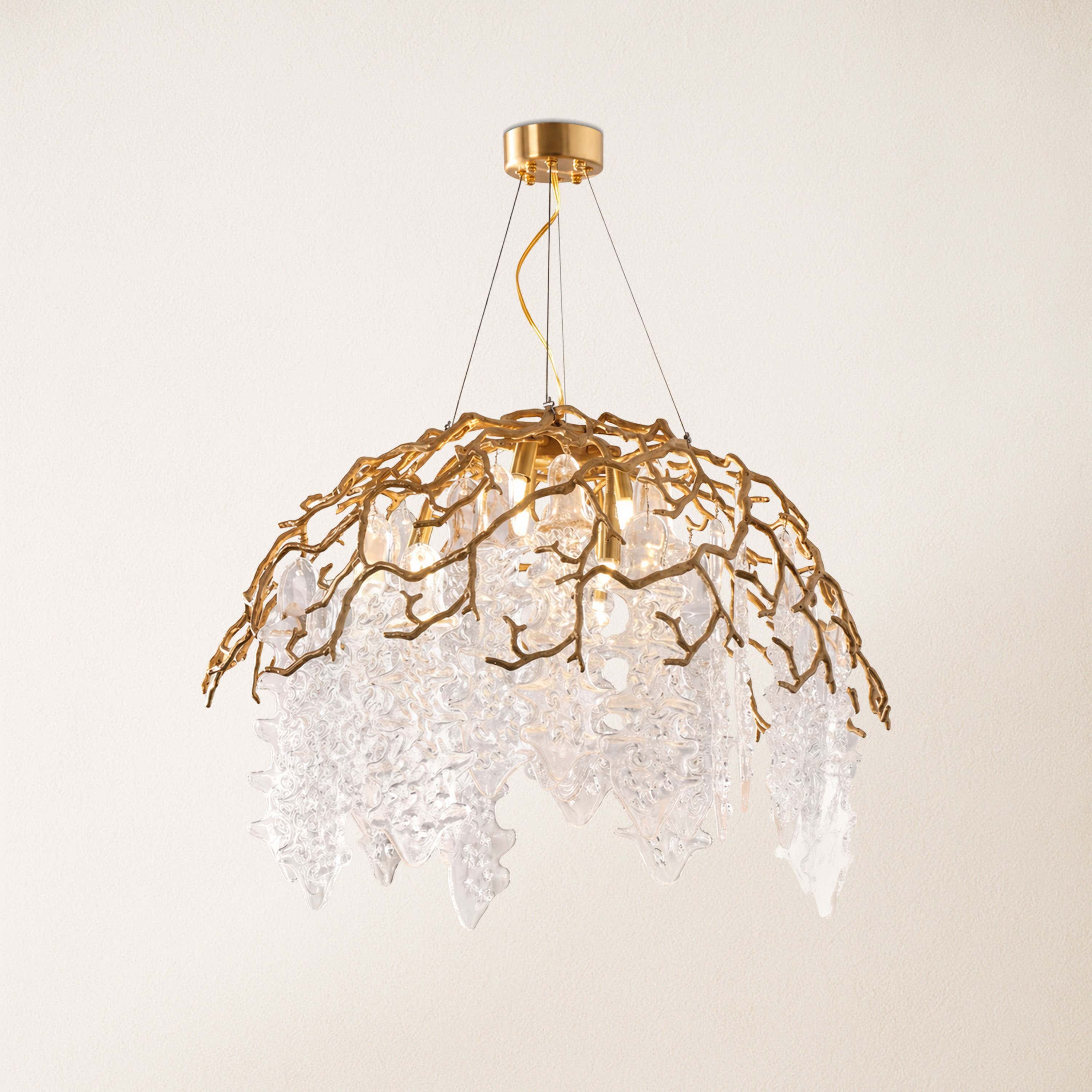 Aurevia Dome Glass Chandelier