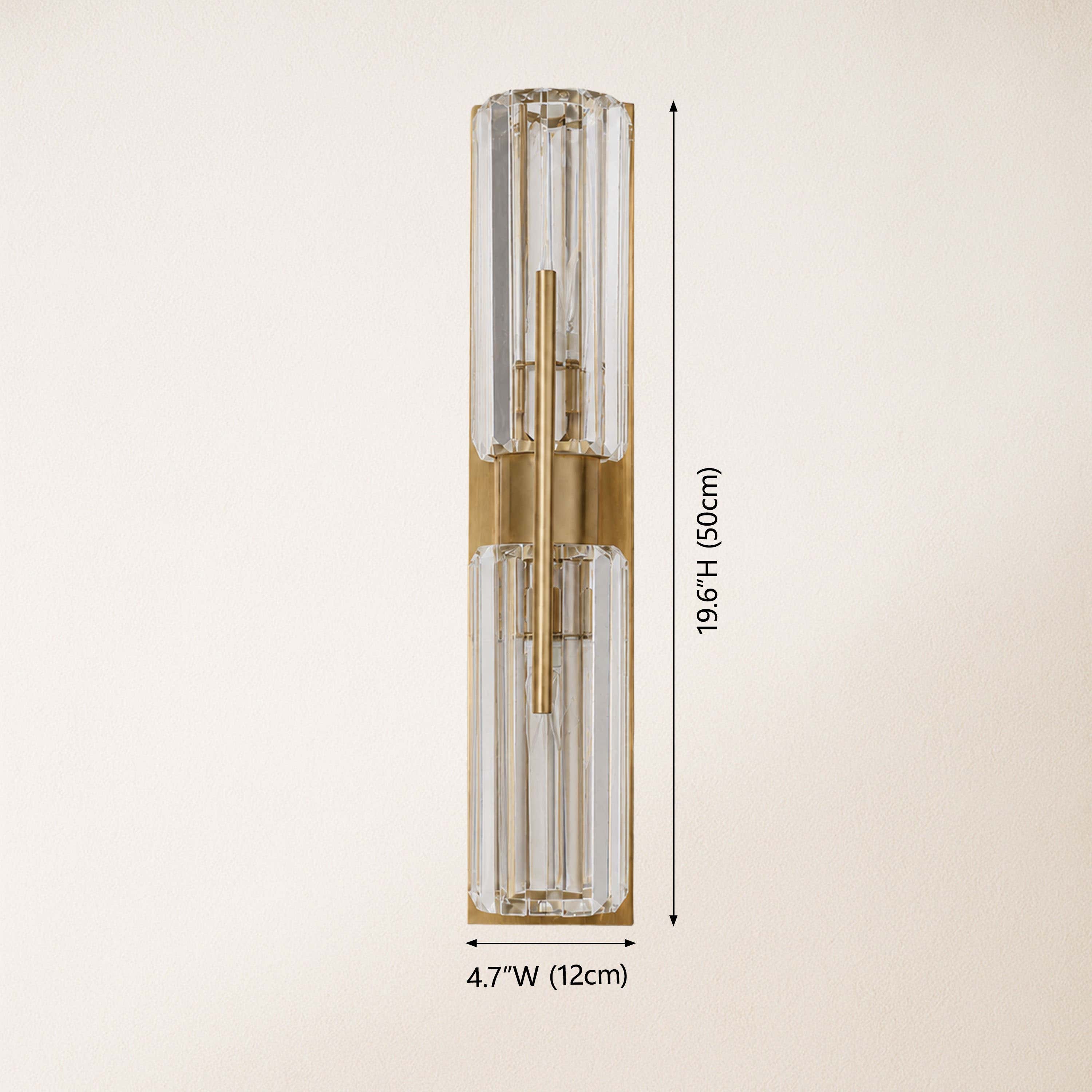 Kaelith Crystal Linear Wall Sconce