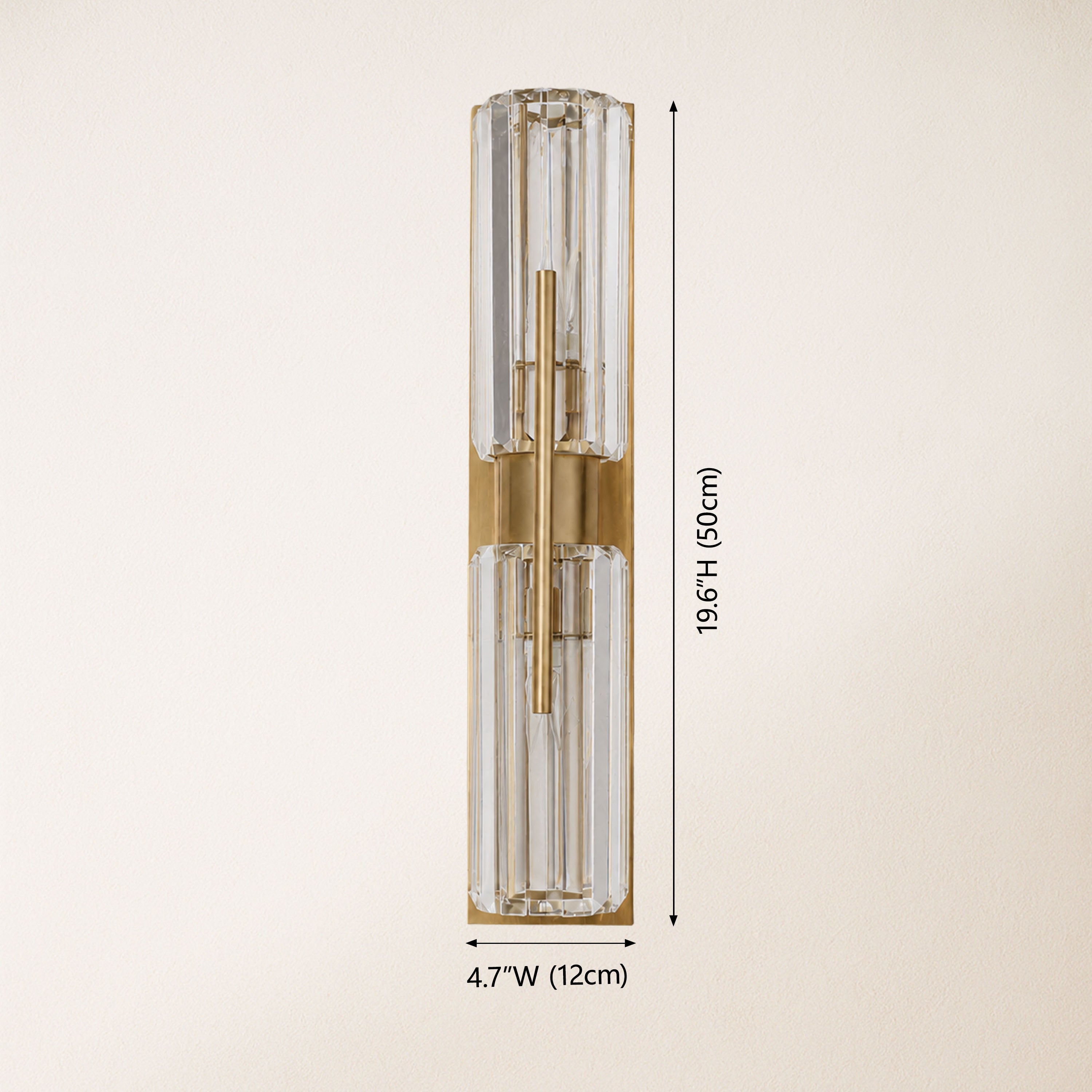 Kaelith Crystal Linear Wall Sconce