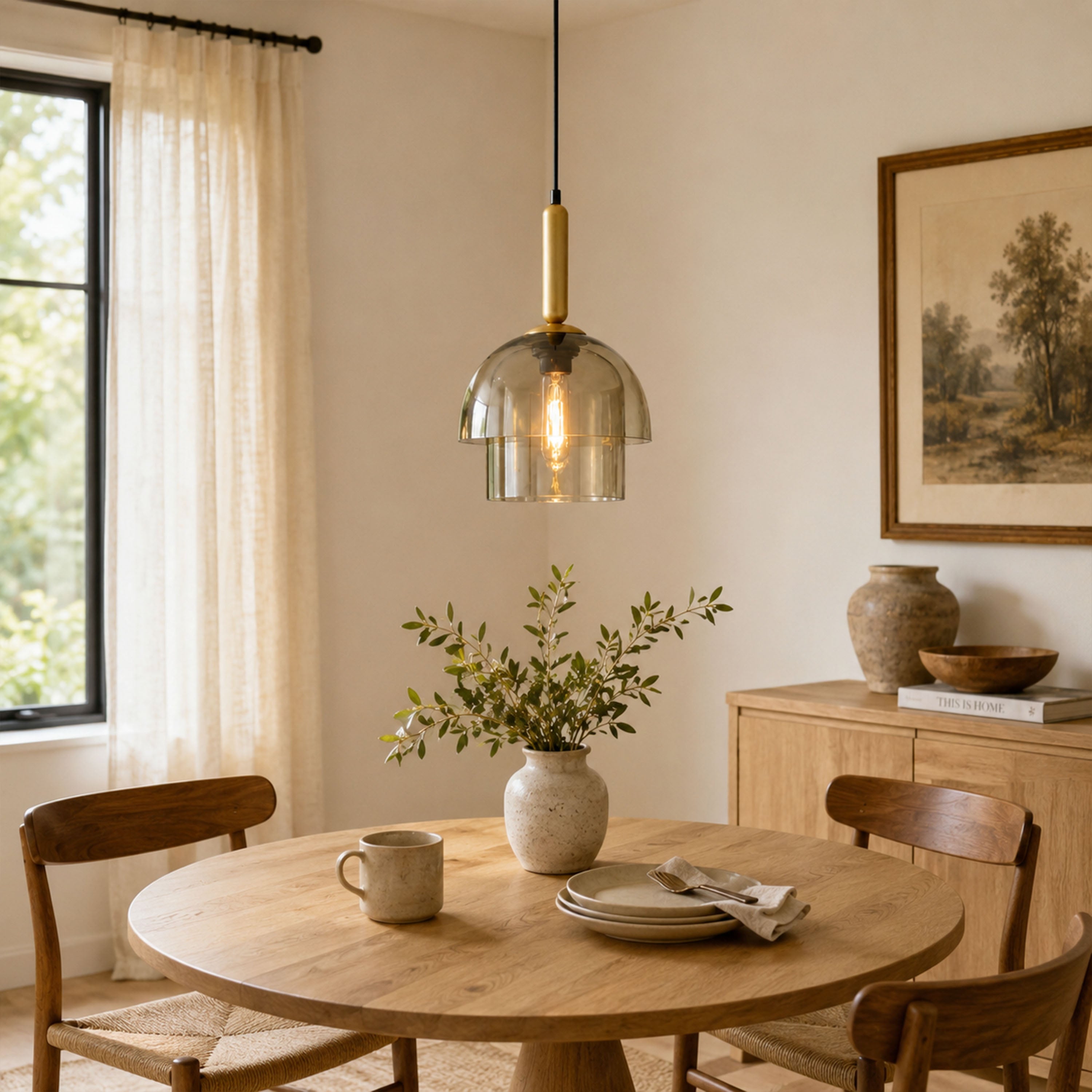 Velorien Glass Tiered Pendant Light