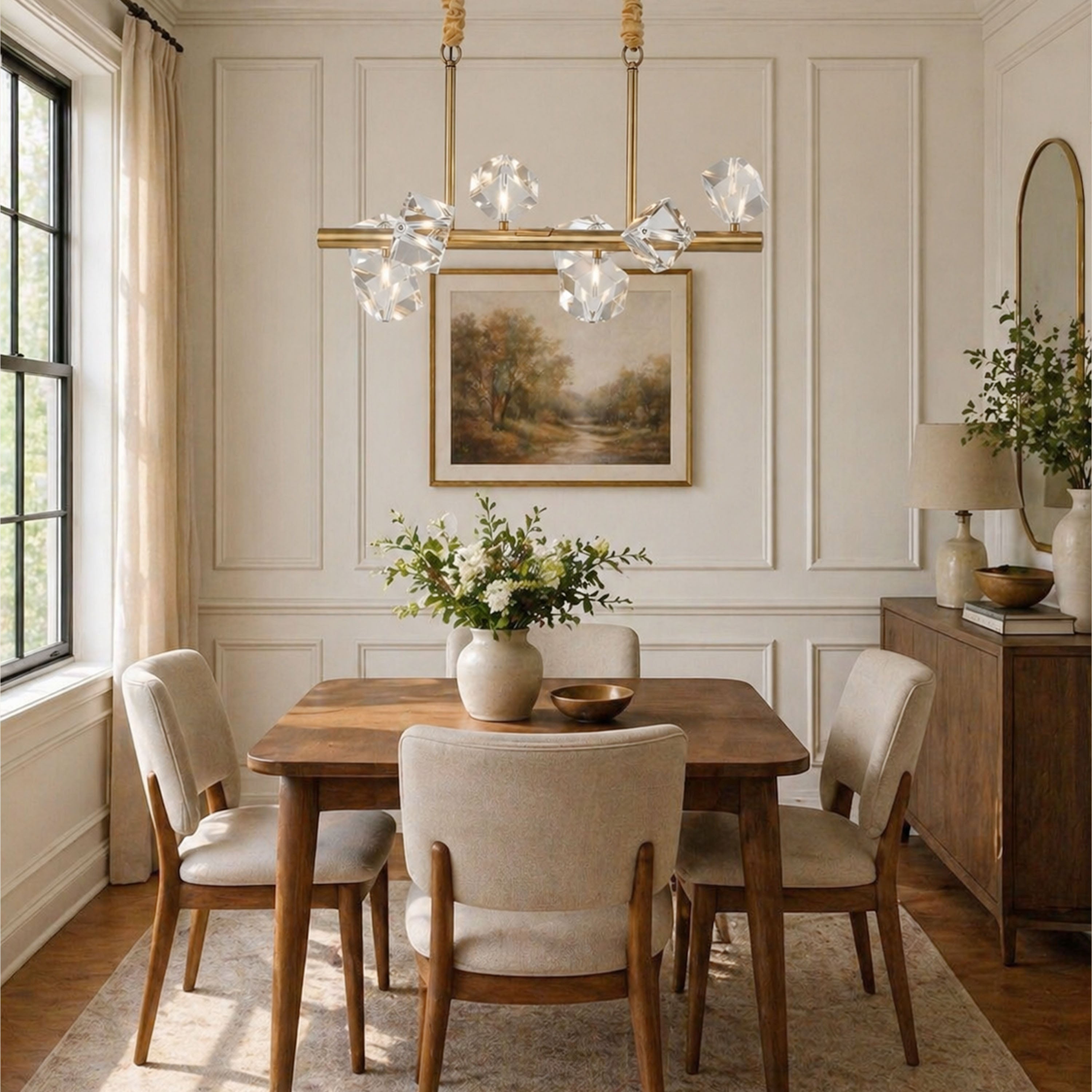 Stravon Radiant Structure Crystal Linear Chandelier