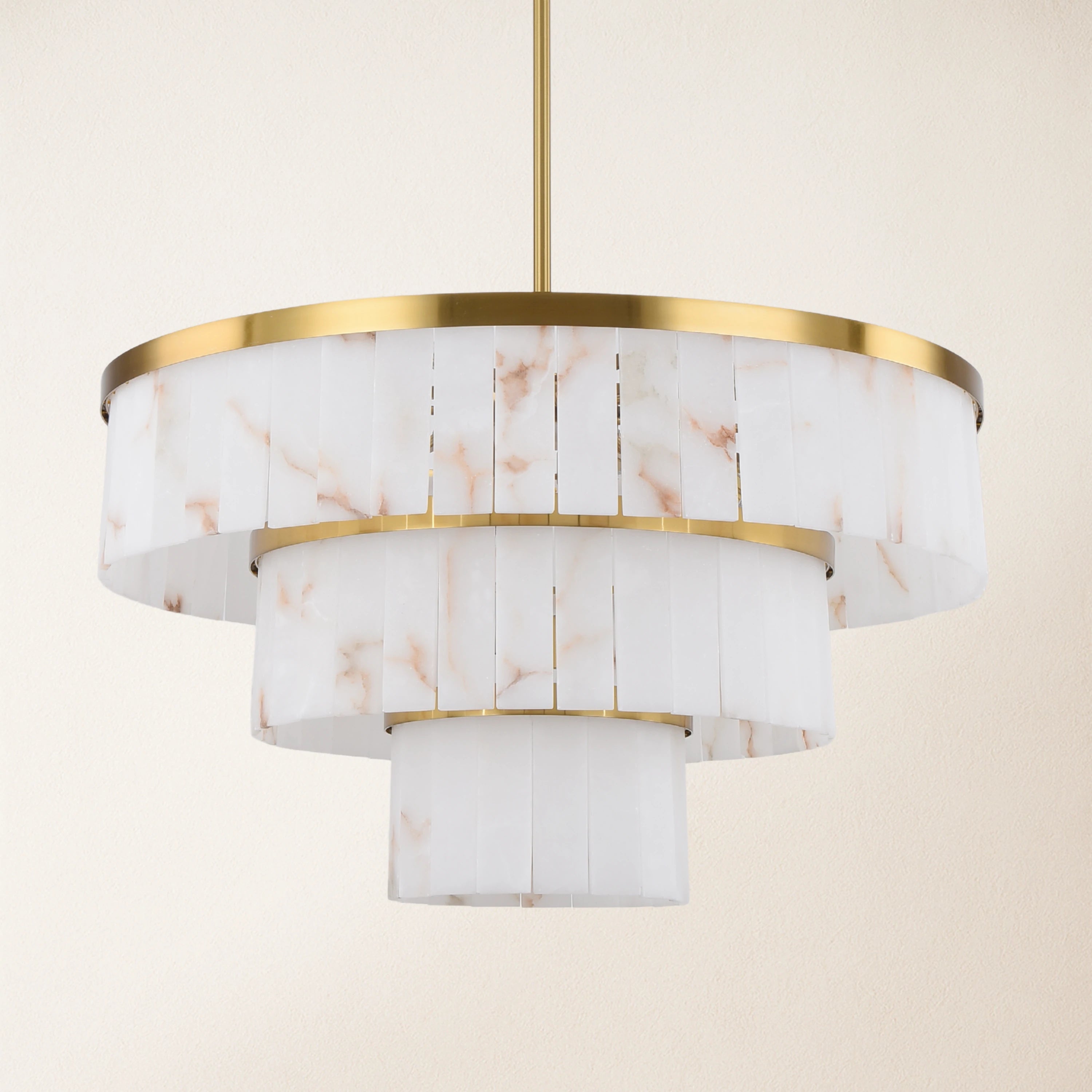 Solmare Alabaster Round Chandelier 86cm