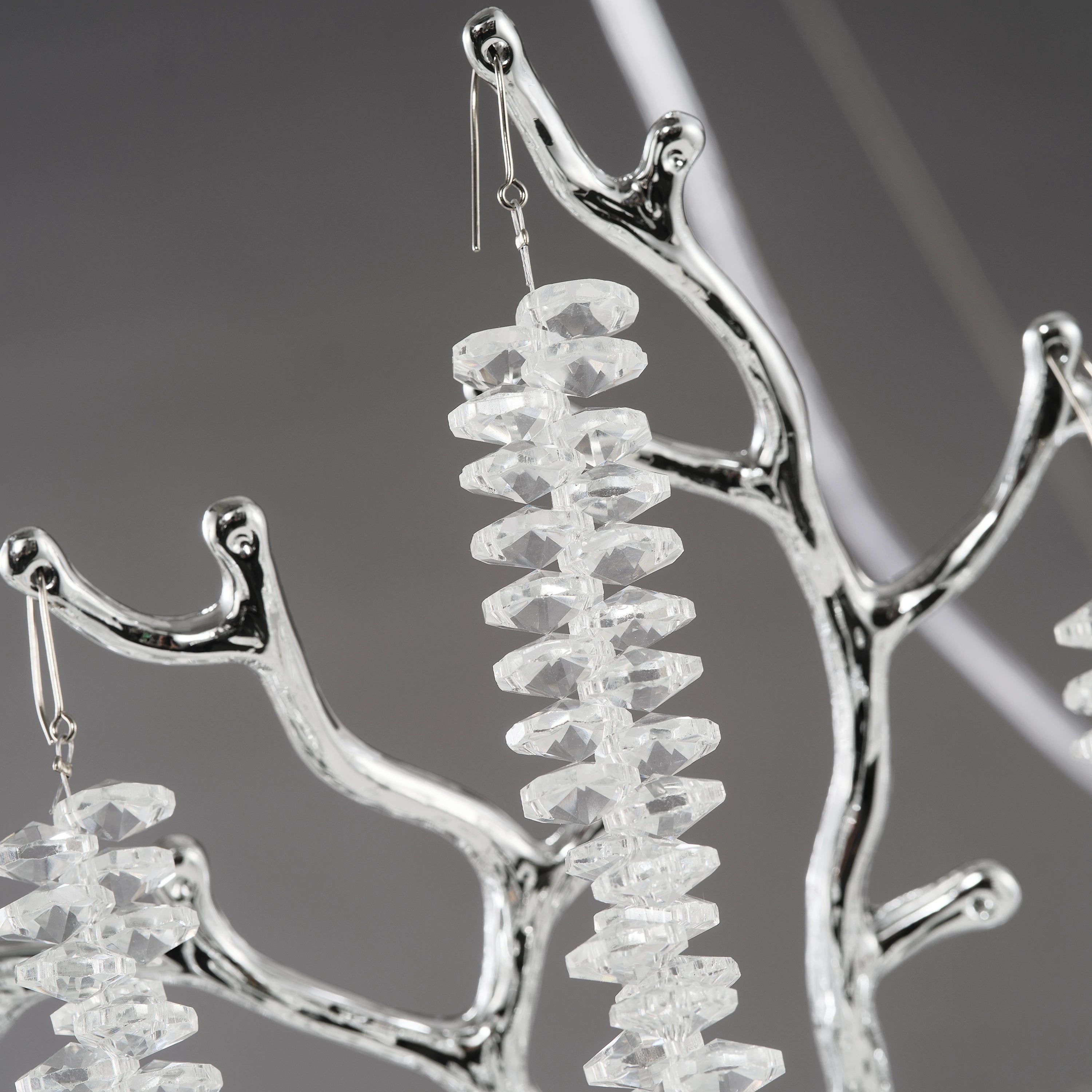 Snow Tree Branch Crystal Chandelier 40"D