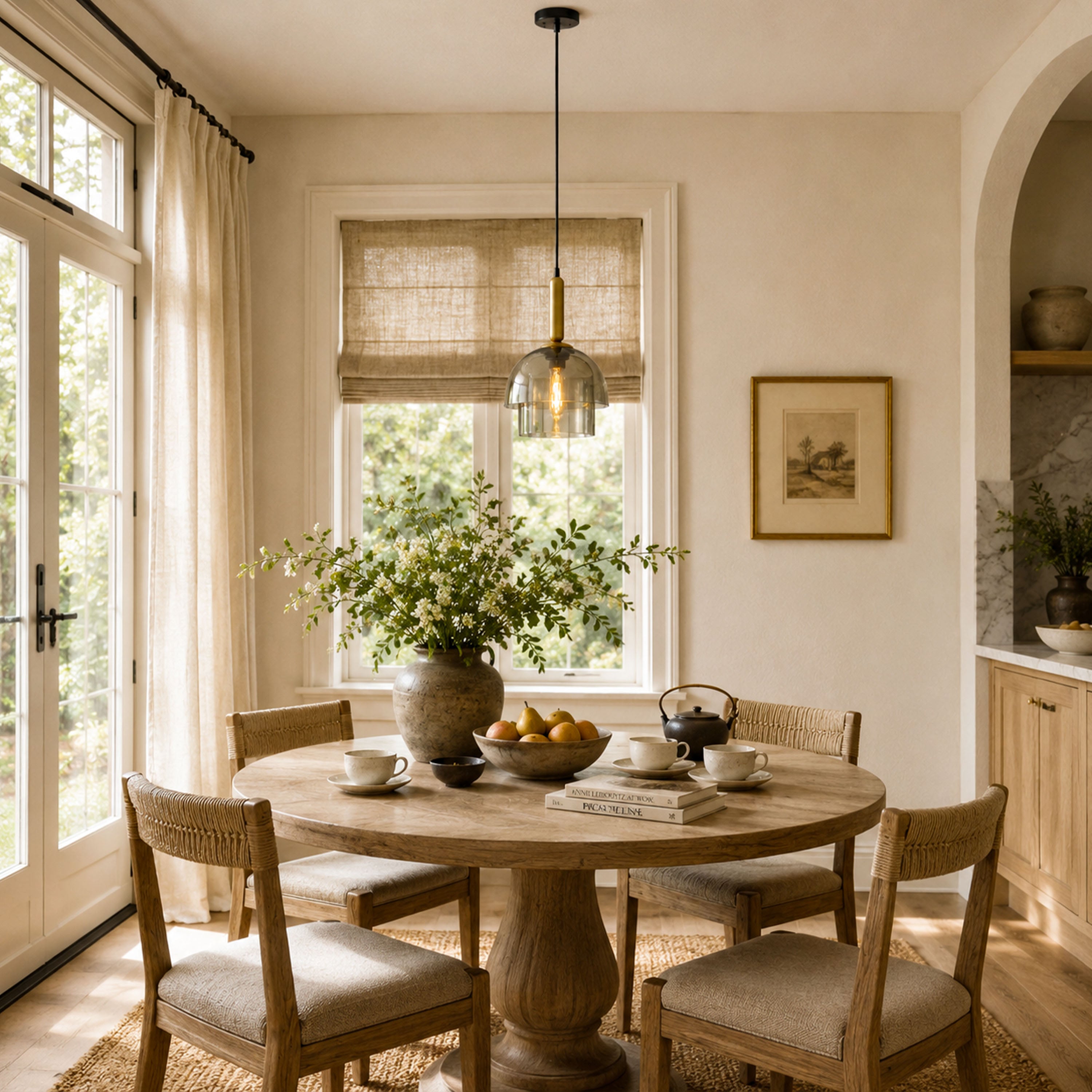 Velorien Glass Tiered Pendant Light