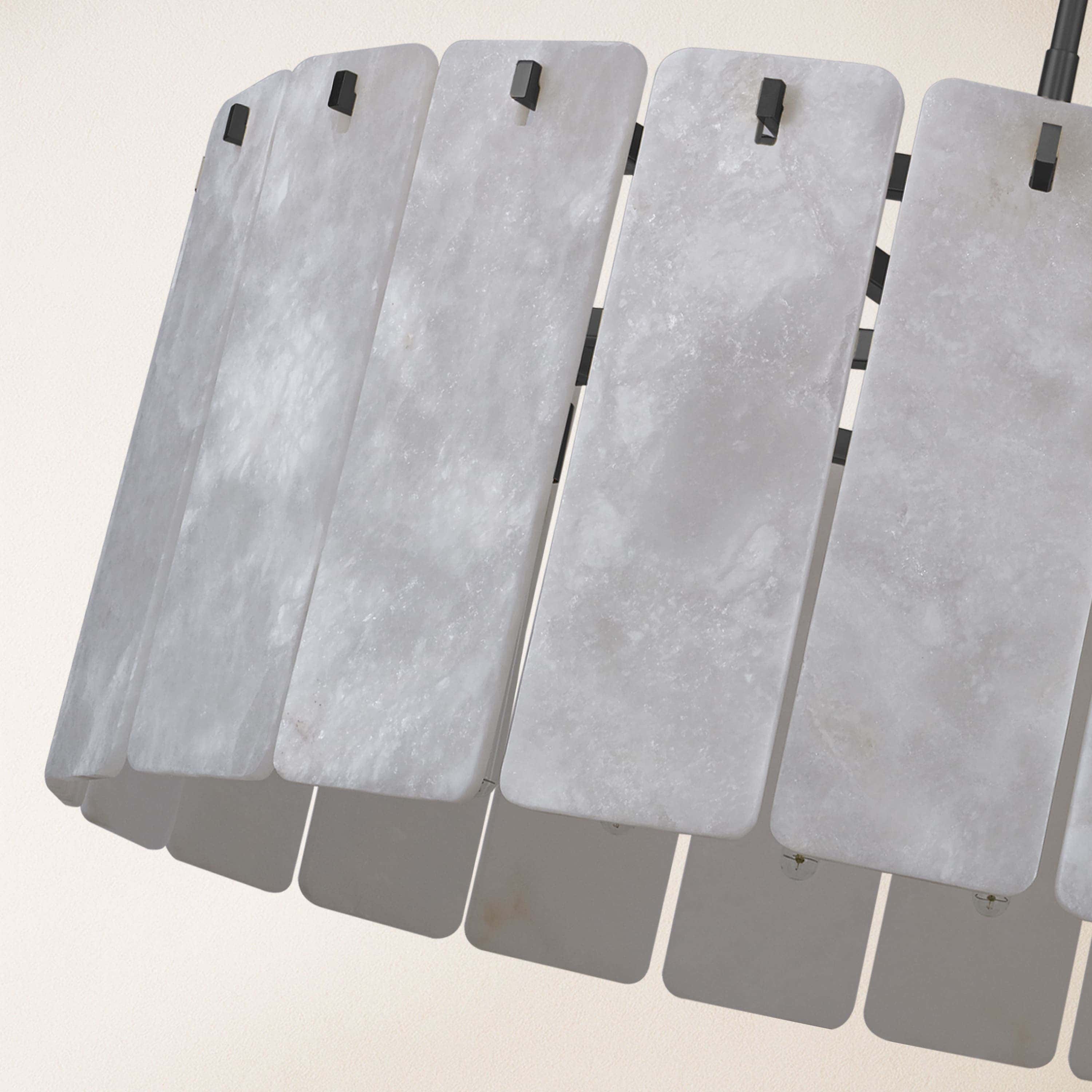 Lunara Alabaster Round Chandelier 91 cm W