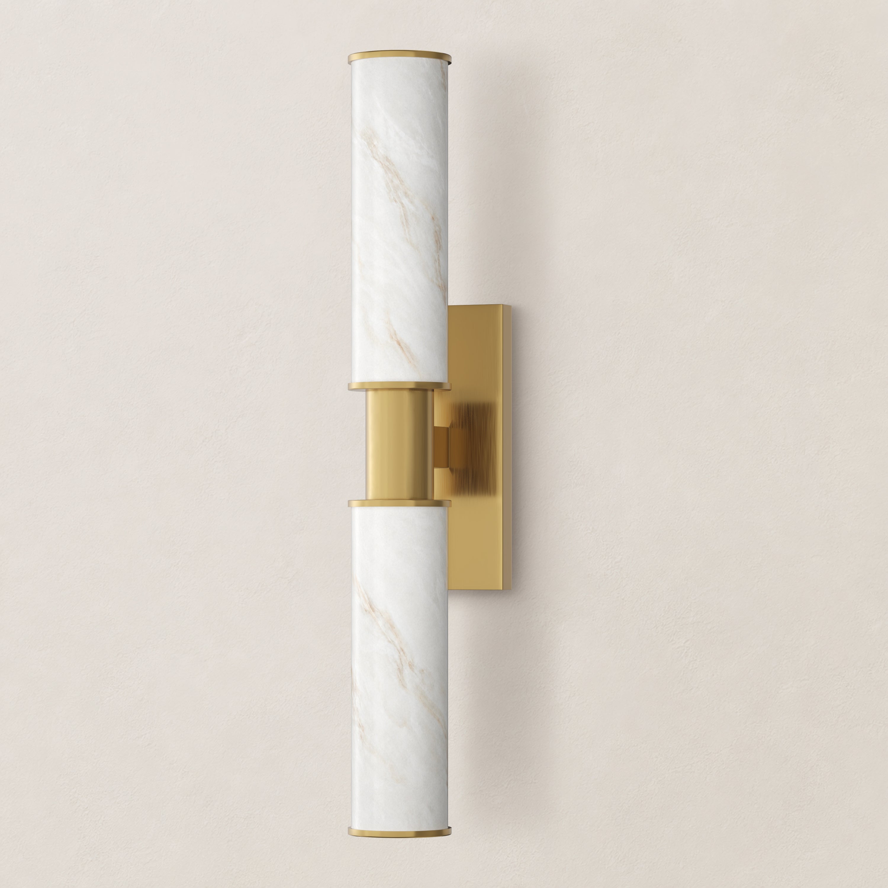 Nuvarelle Resin Double Cylinder Wall Sconce 15.8" 22"H