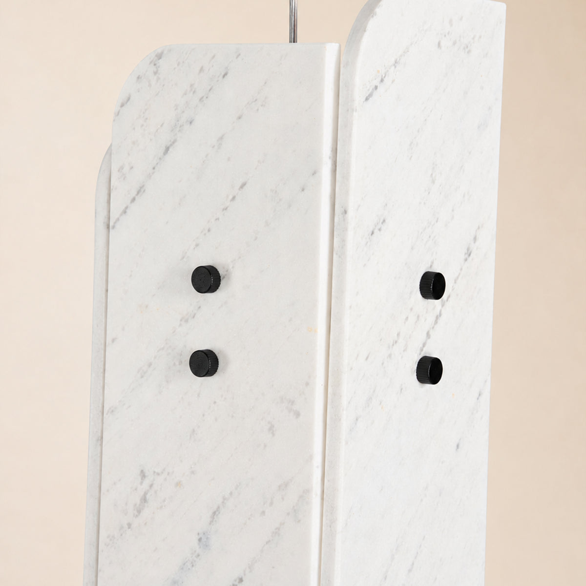 Pietra Porcelain White Marble Oval Pendant Light 6"D
