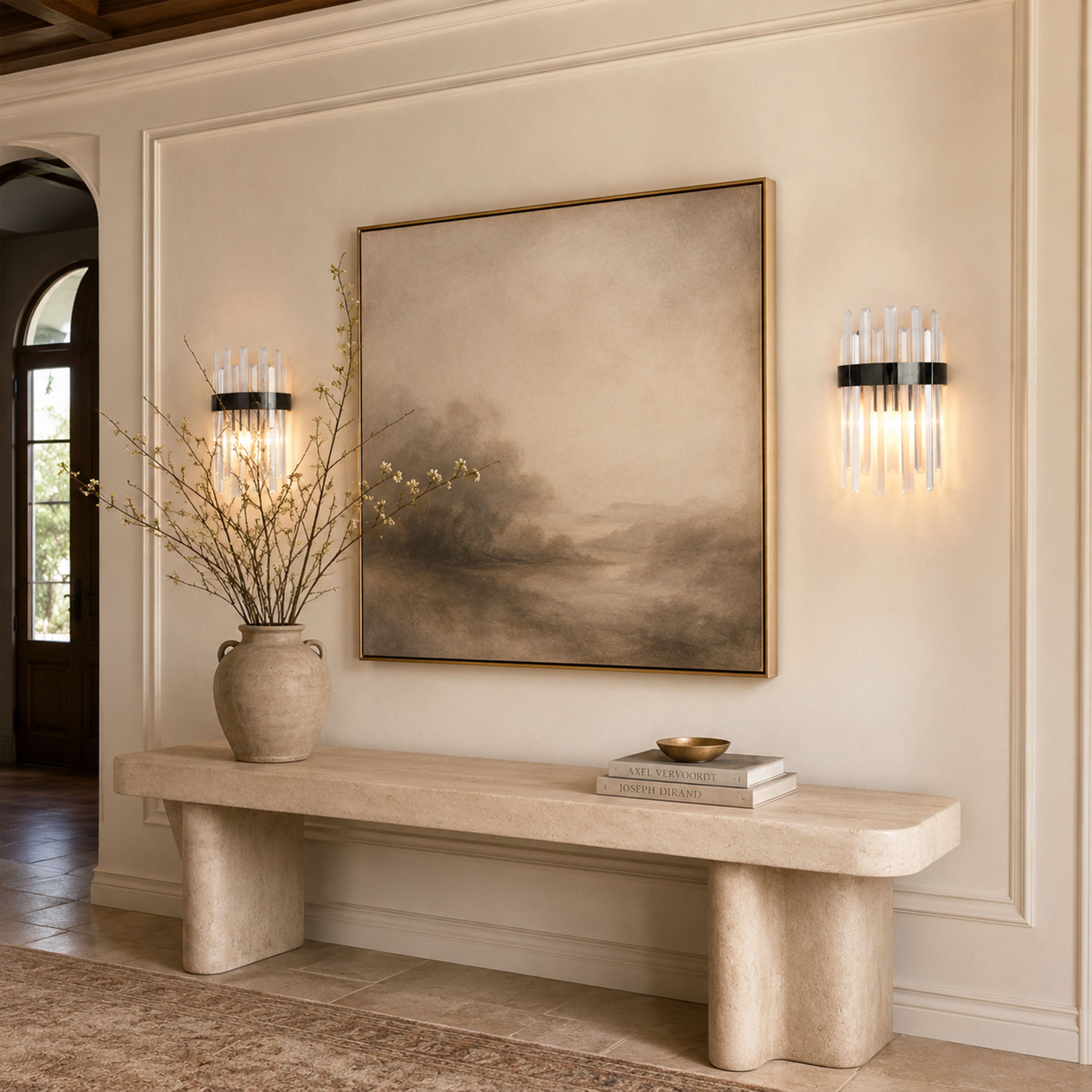 Oryana Crystal Icicle Wall Sconce 7.9"