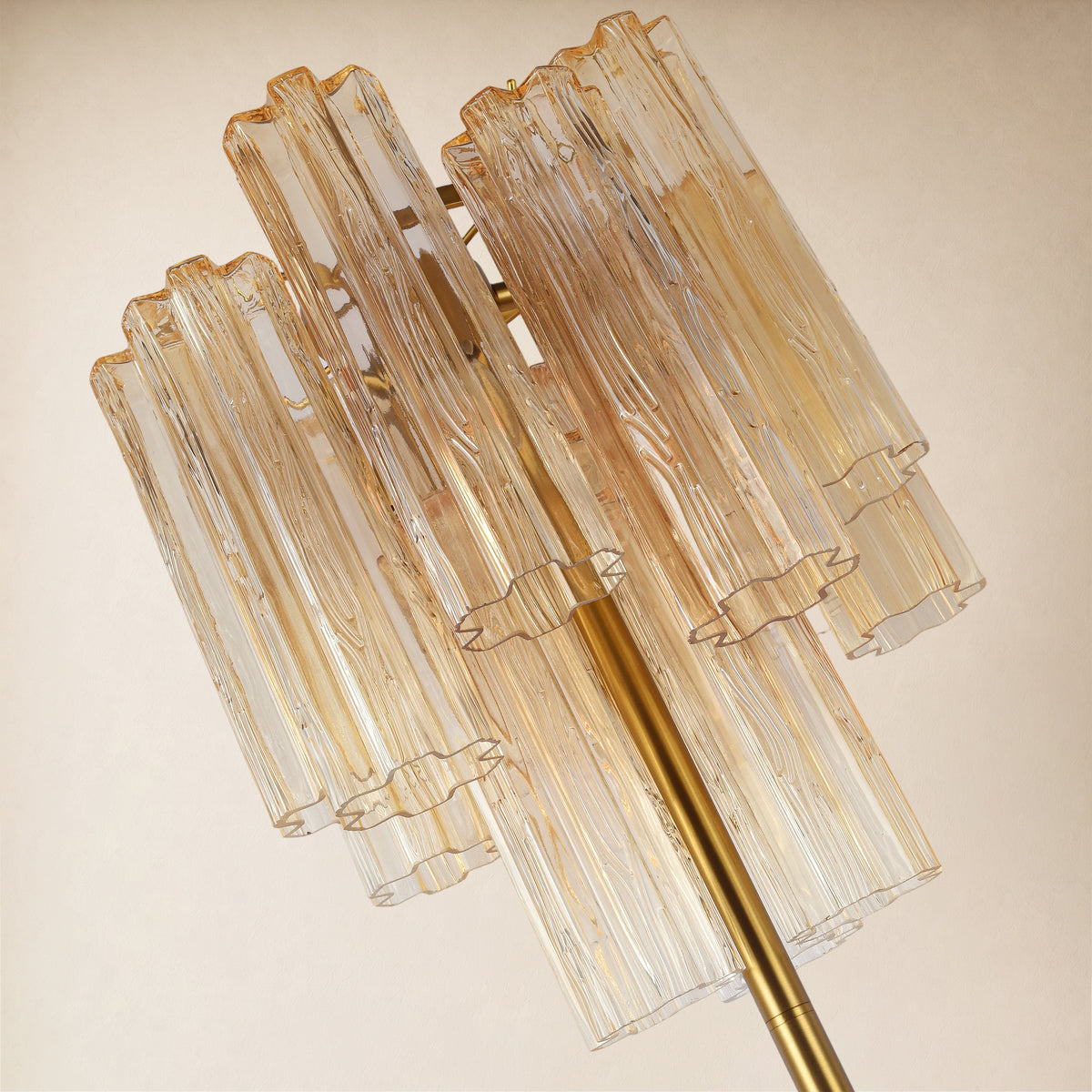 Lumeris Glass Tiered Floor Lamp 13.7"D