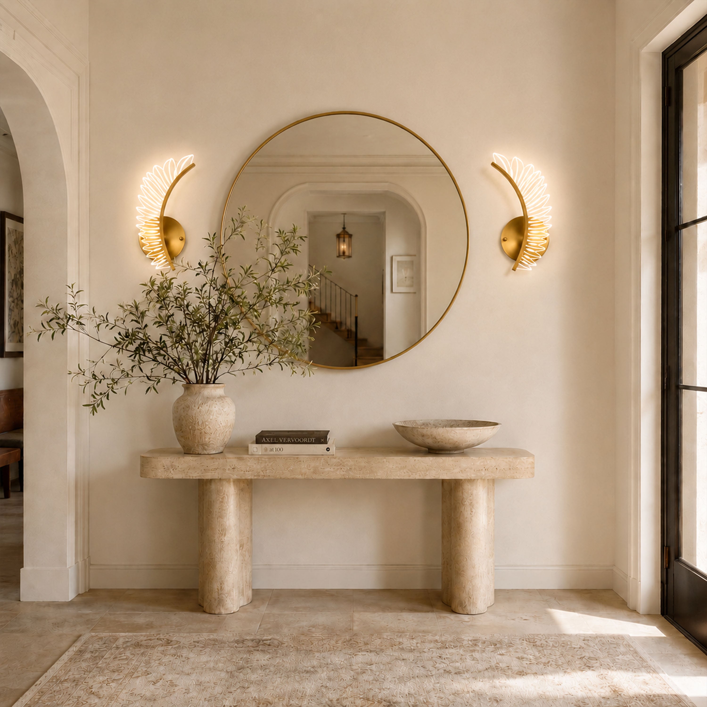 Pennata Acrylic Wing Wall Sconce
