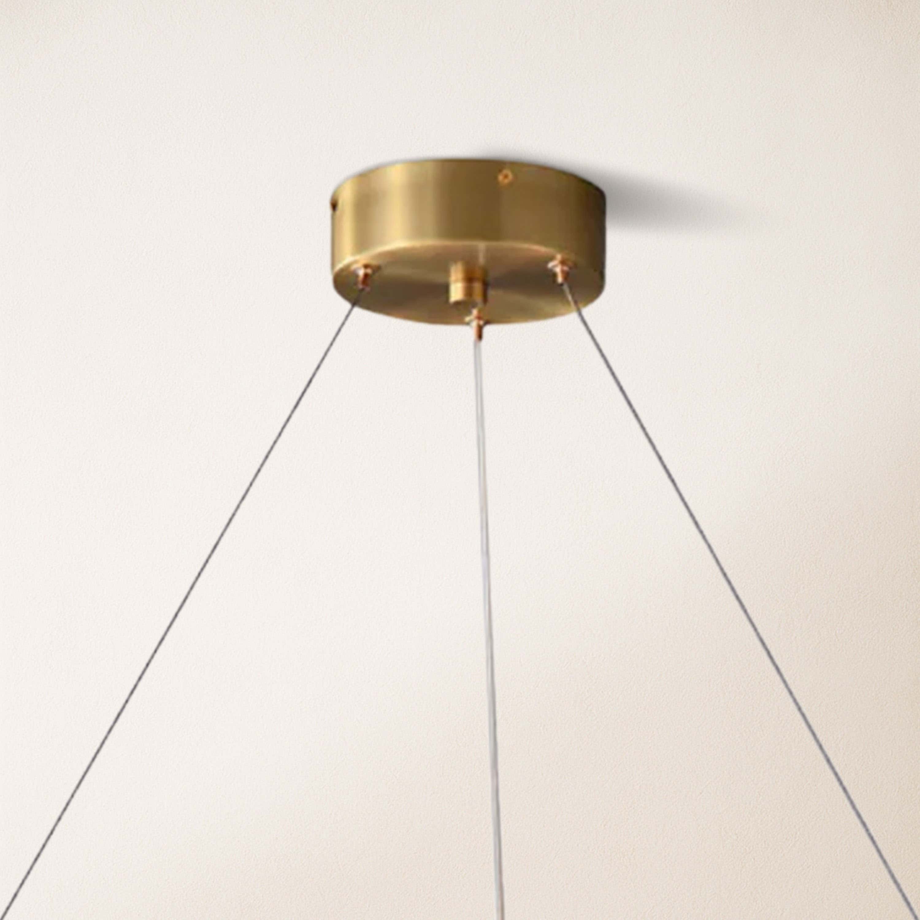 Calia Halo Alabaster Round Chandelier