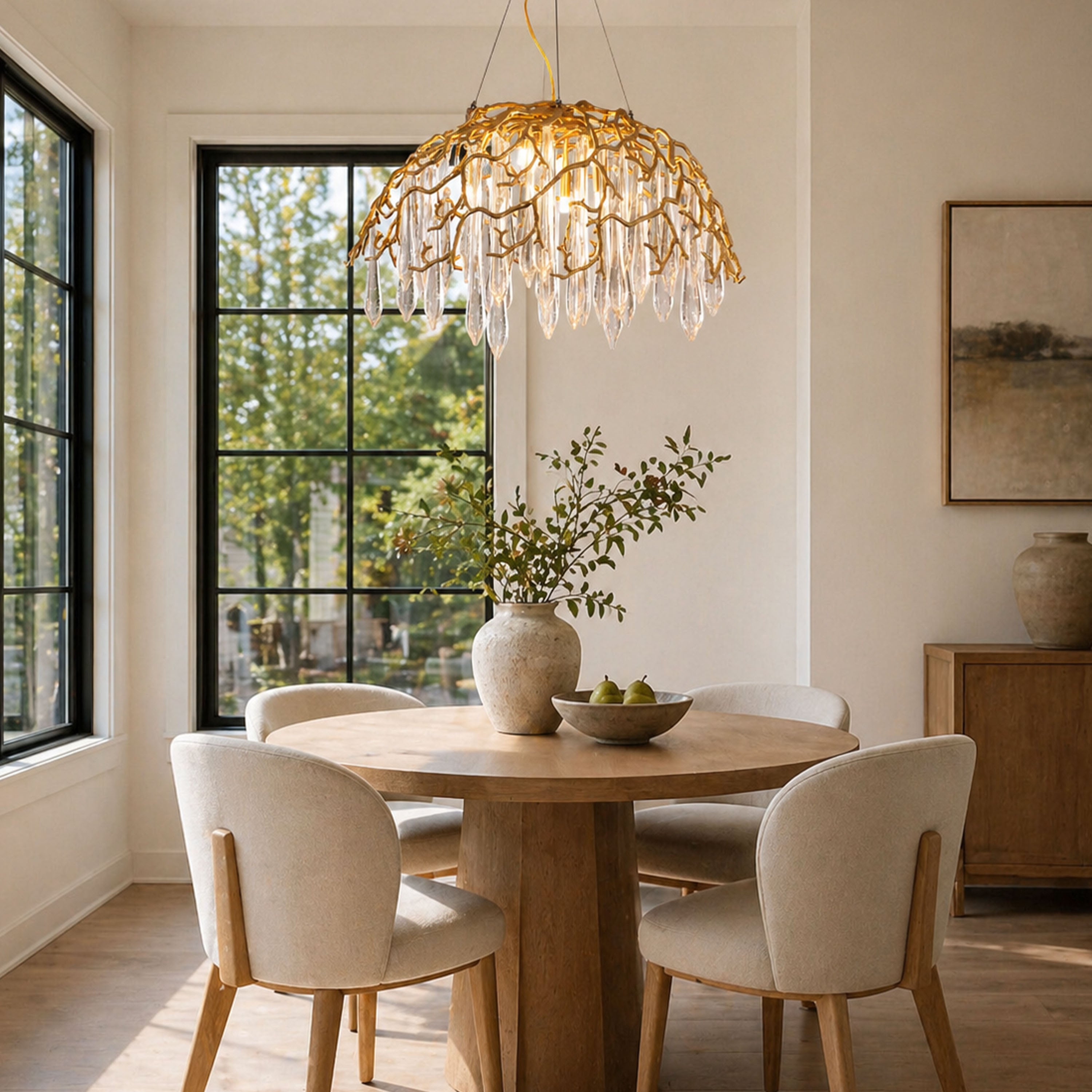 Aurevia Dome Glass Chandelier