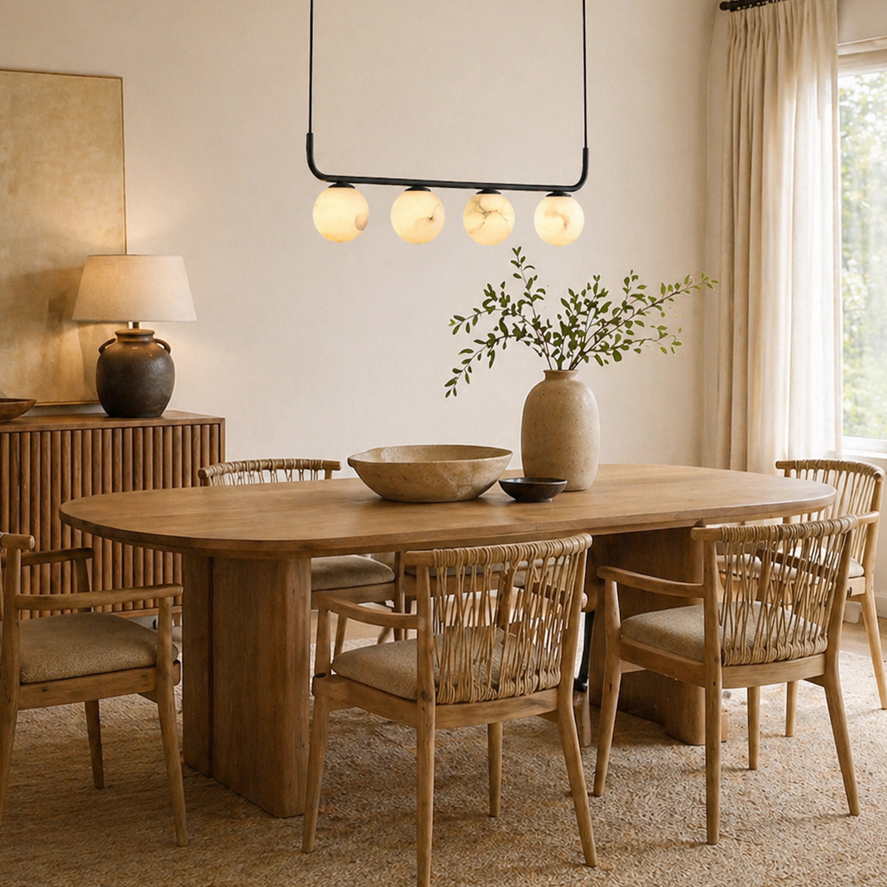 Betrica Alabaster Linear Chandelier