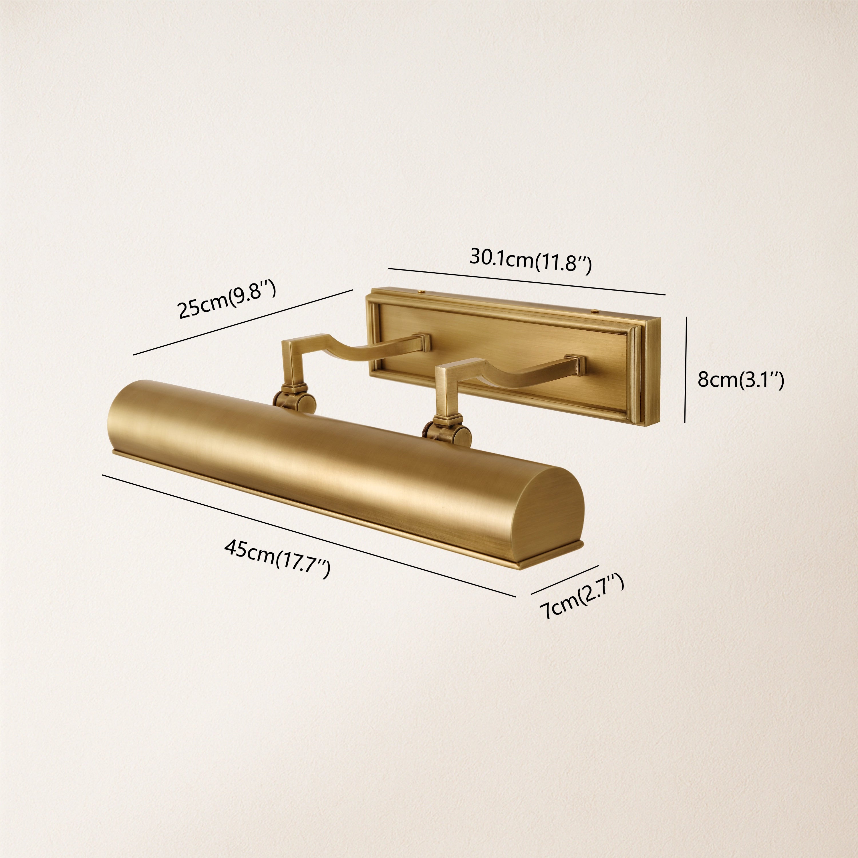 Galleria Brass/Bronze Picture Light 46cm