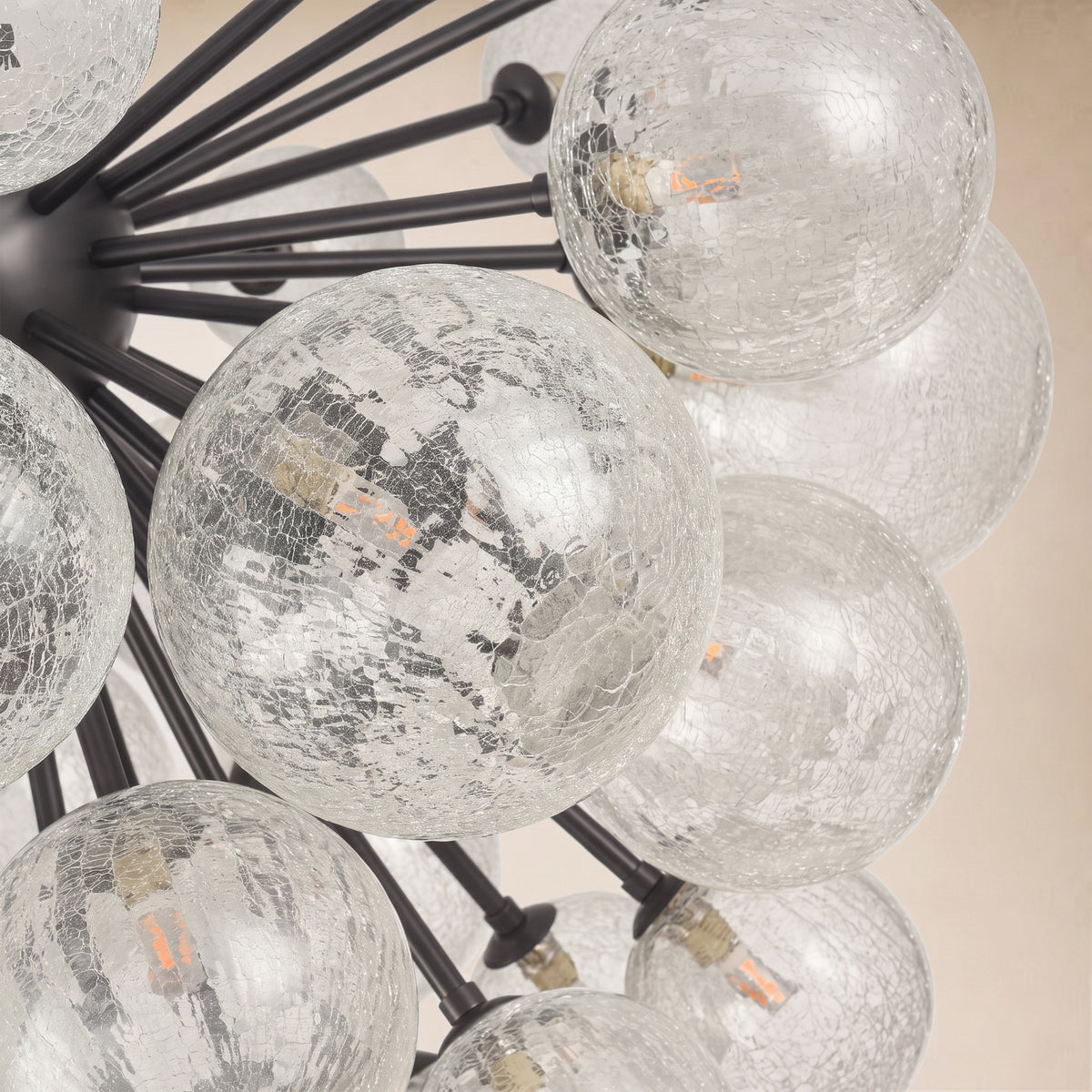 Elowen Glass Globe Cluster Chandelier 35.8"D