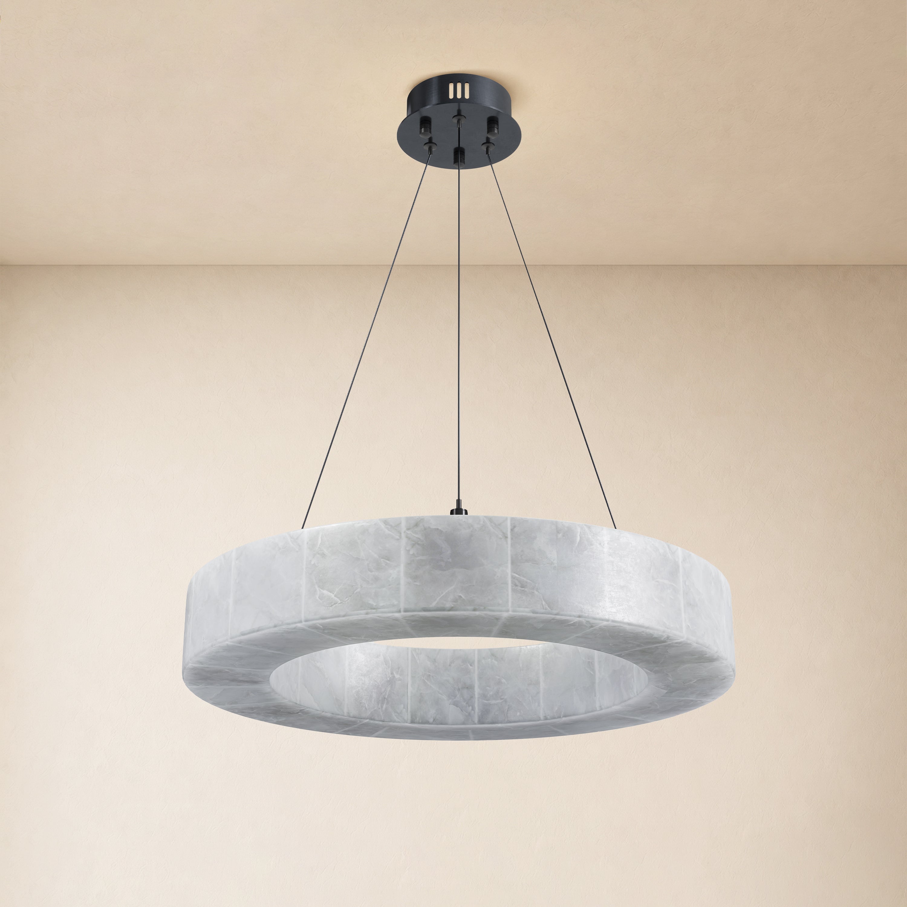 Soluna Alabaster Custom Round Chandelier