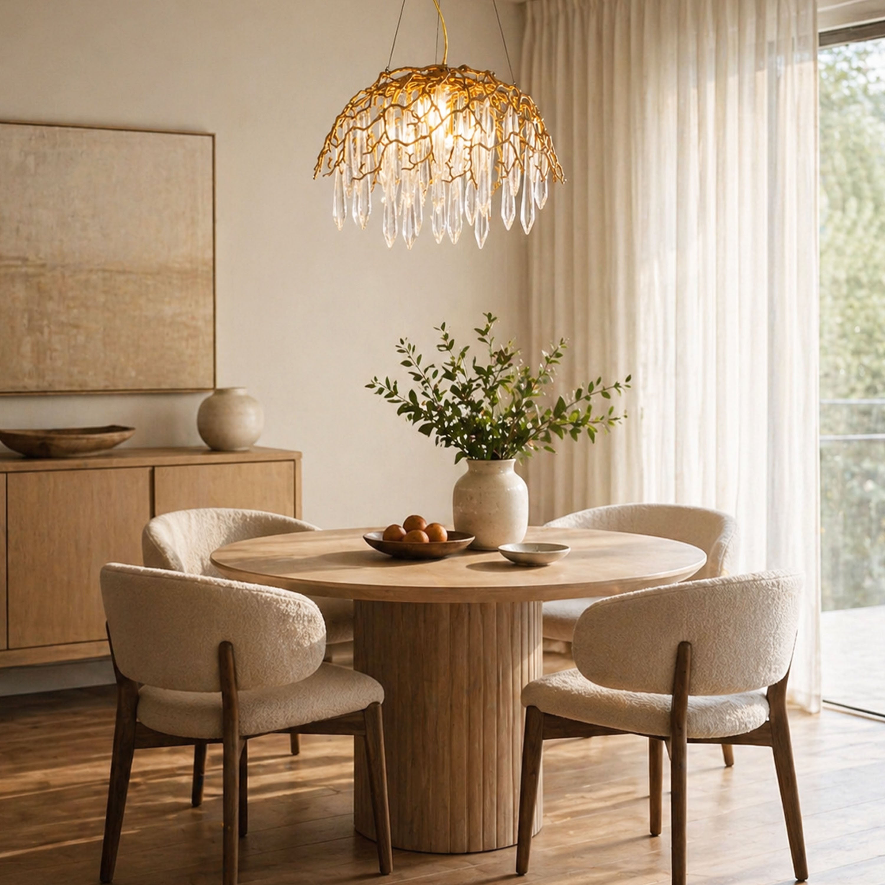 Aurevia Dome Glass Chandelier