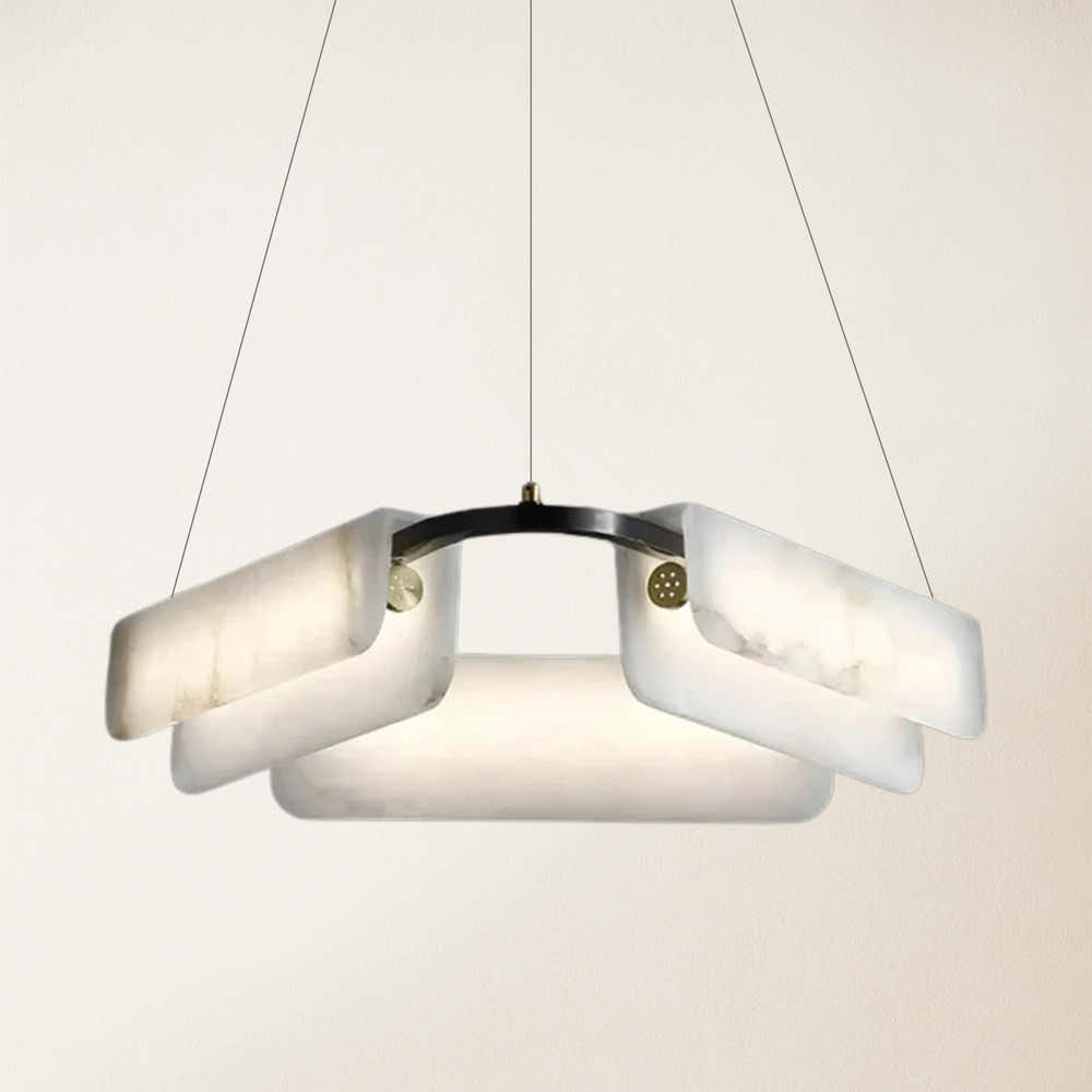 Deli Alabaster Chandelier 80cm D