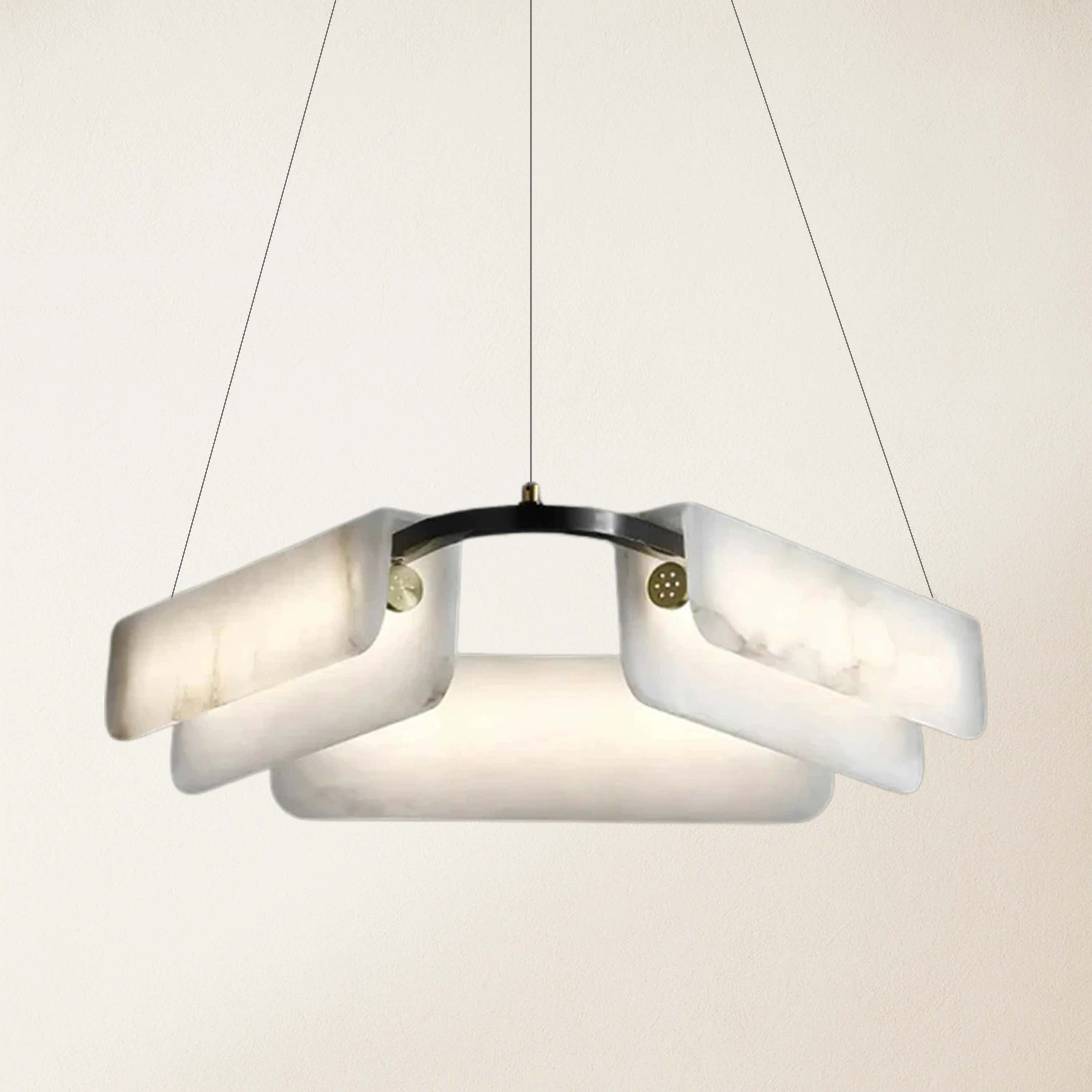 Deli Alabaster Chandelier 60cm D