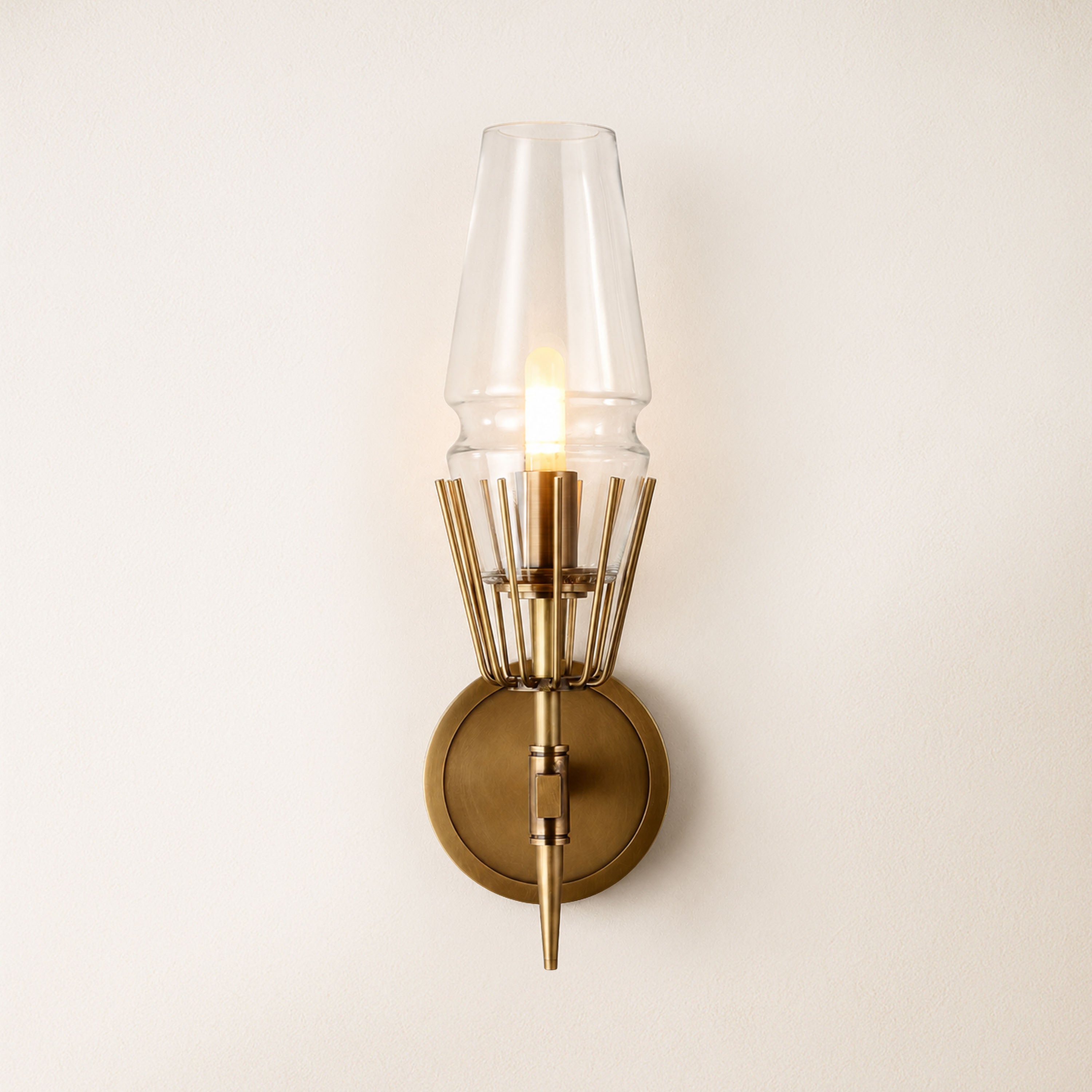 Astoria Glass 2 Light Wall Sconce