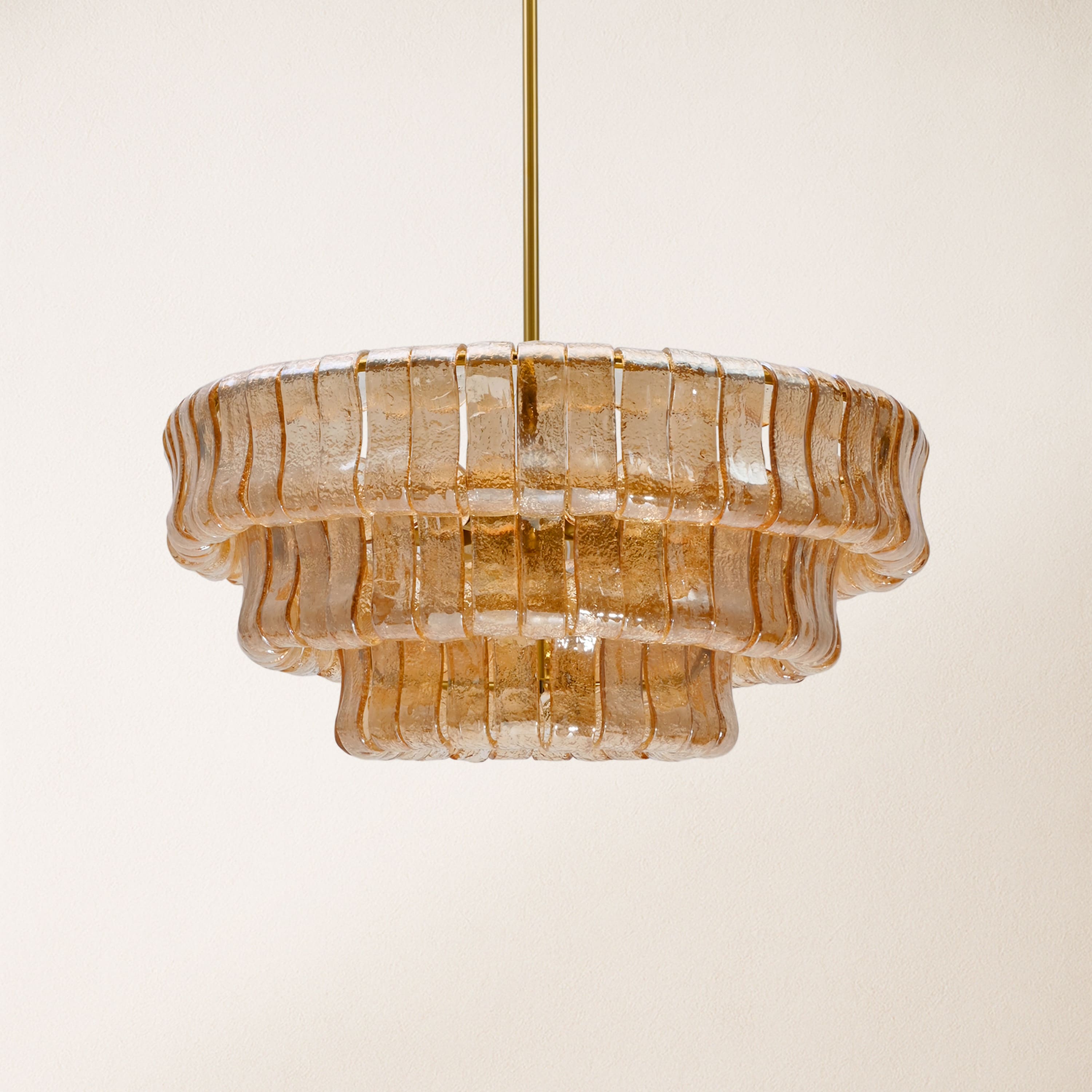Ondalia Art Glass Round Chandelier