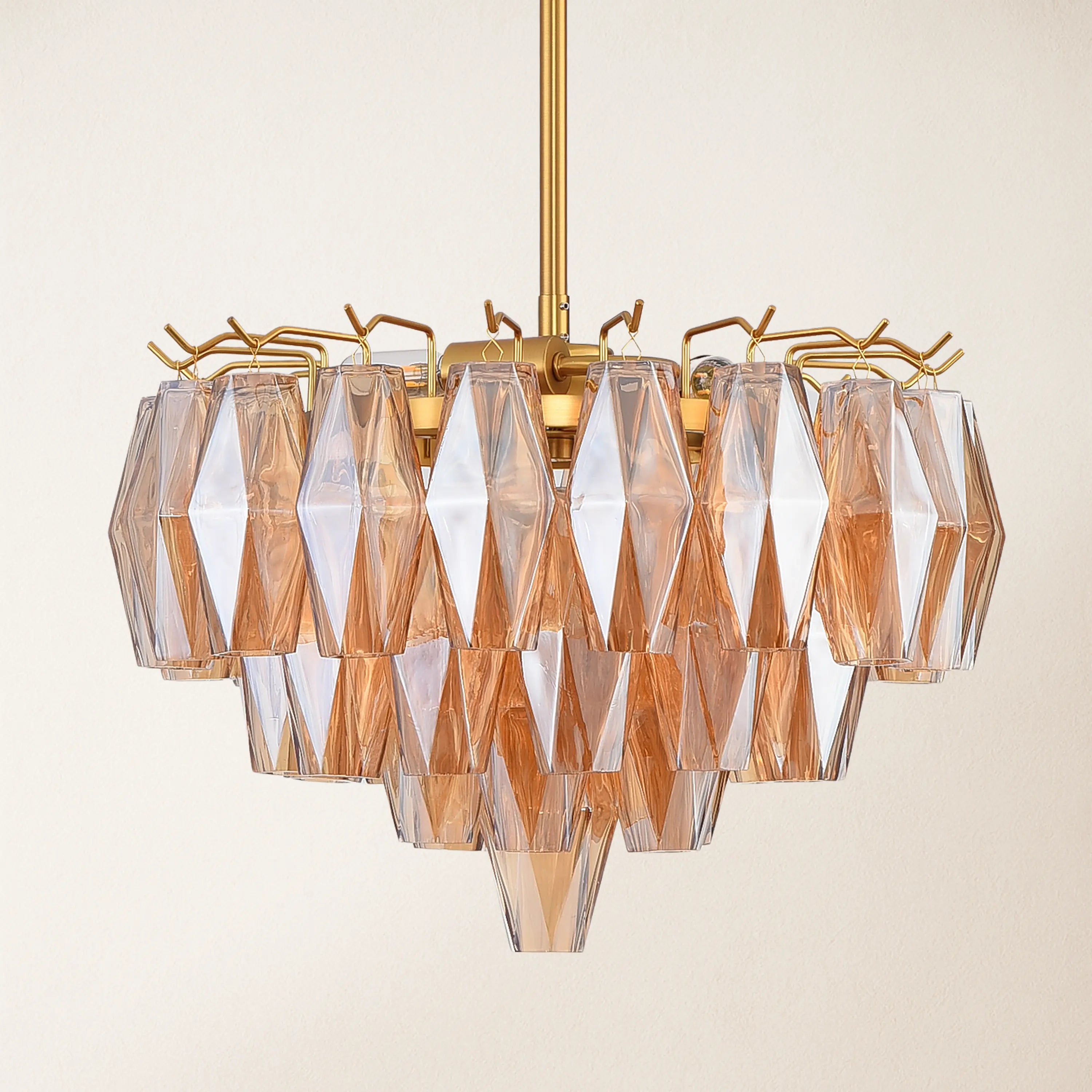 Celestial Drop Glass Crystal Glass Chandelier 43cm D
