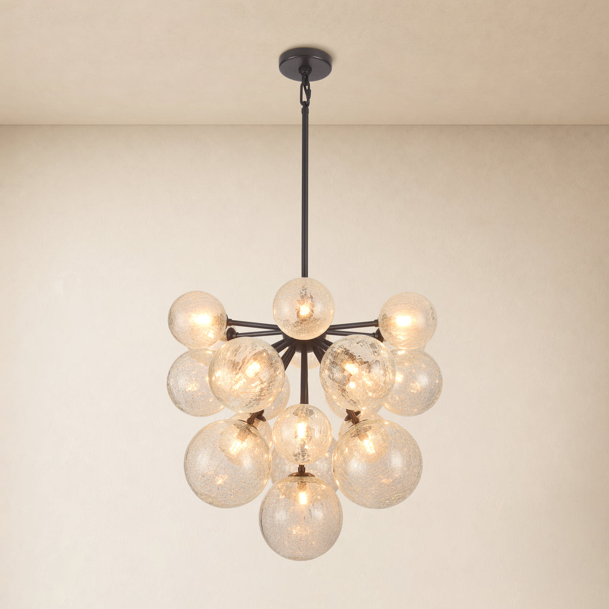 Elowen Glass Globe Cluster Chandelier 24"D