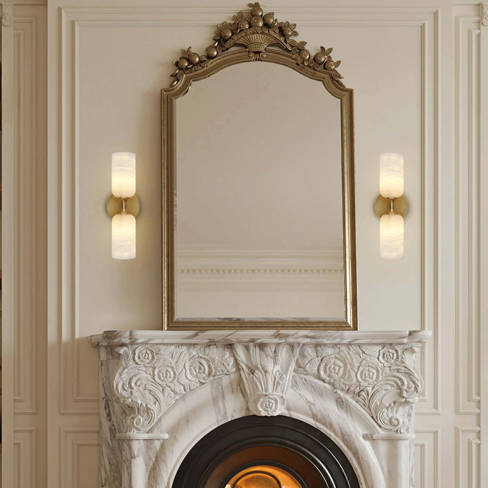 Axis Alabaster Wall Sconce 14"H