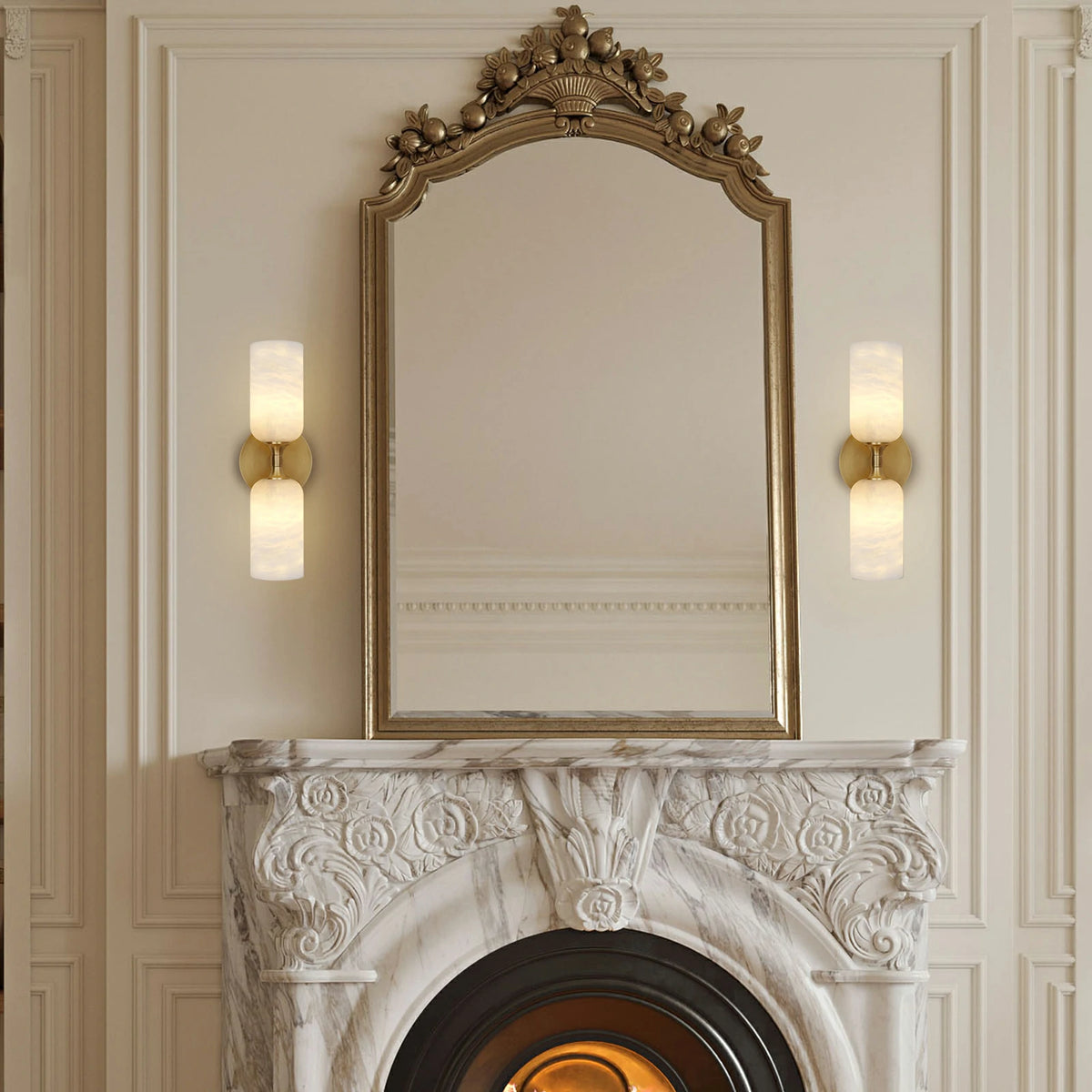 Axis Alabaster Wall Sconce 14"H