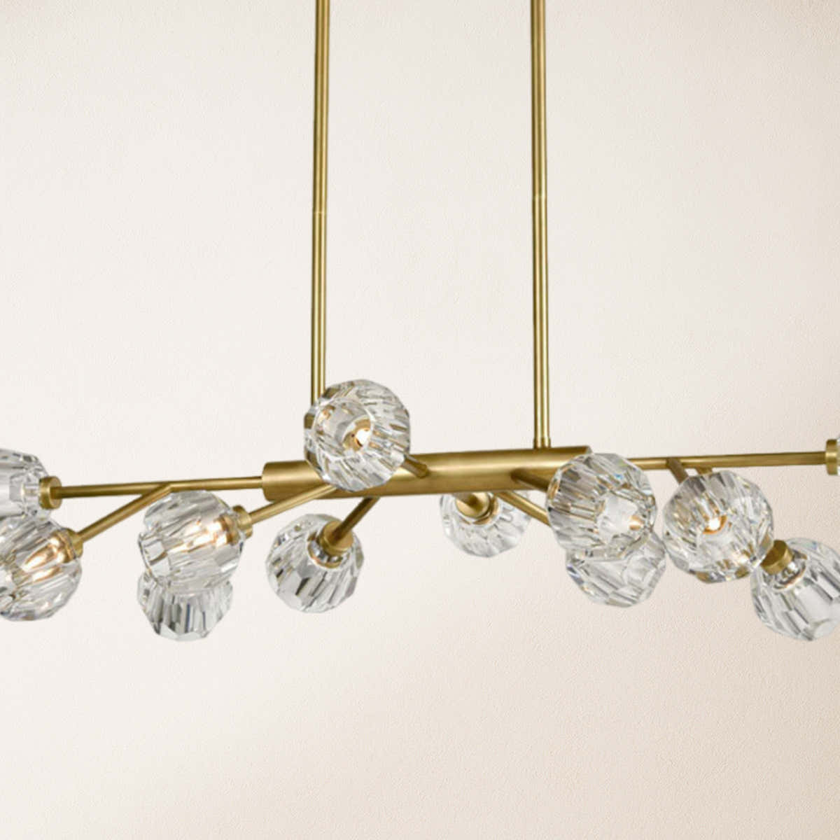 Parisian Crystal Linear Chandelier 122 cm L
