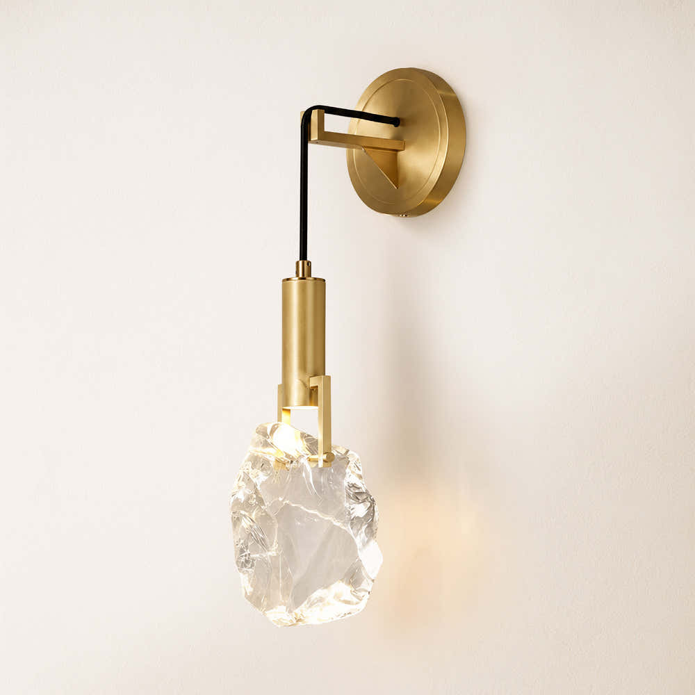 Irregular Crystal Shad Wall Sconce H28cm