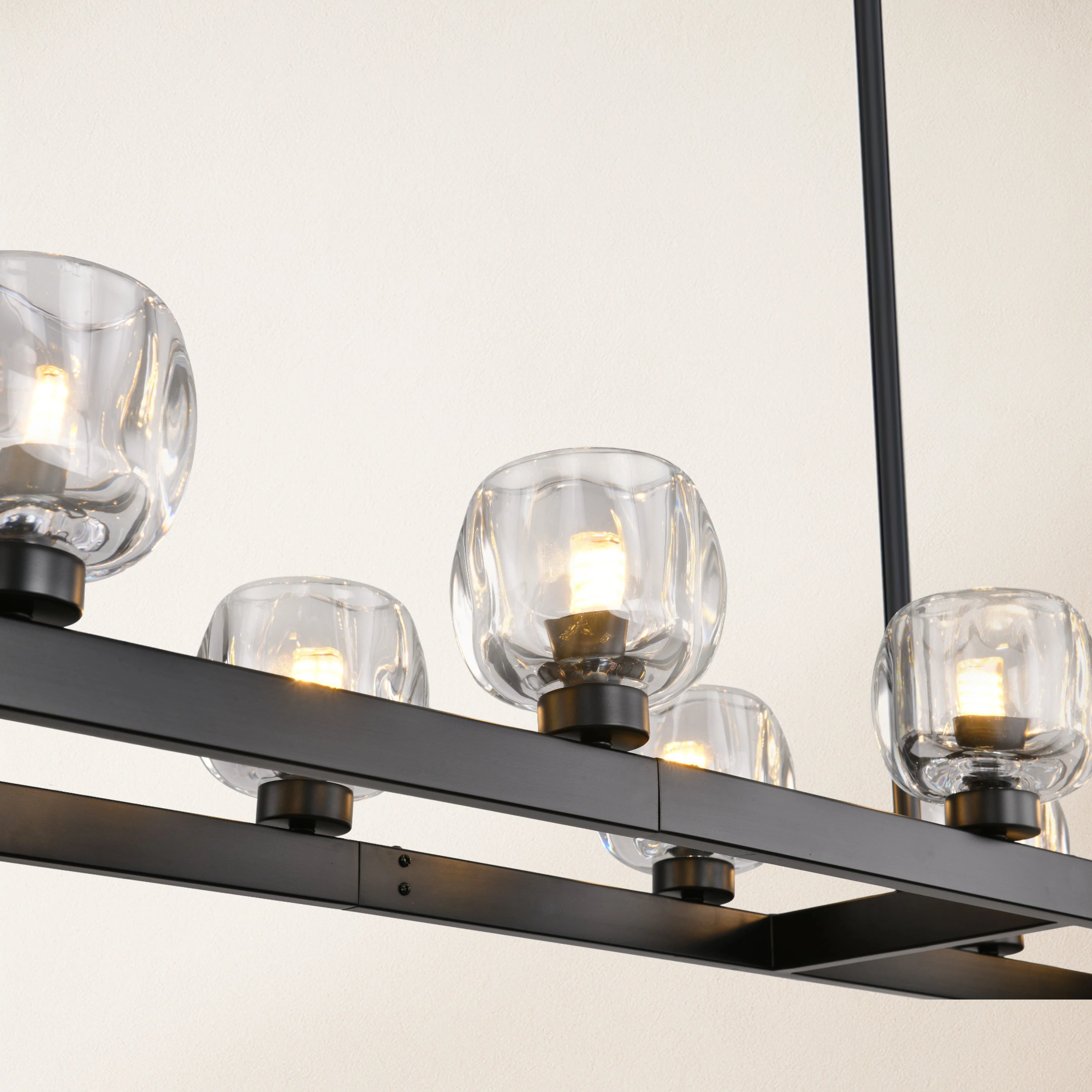 Vellum Rectangular Chandelier 173cm L