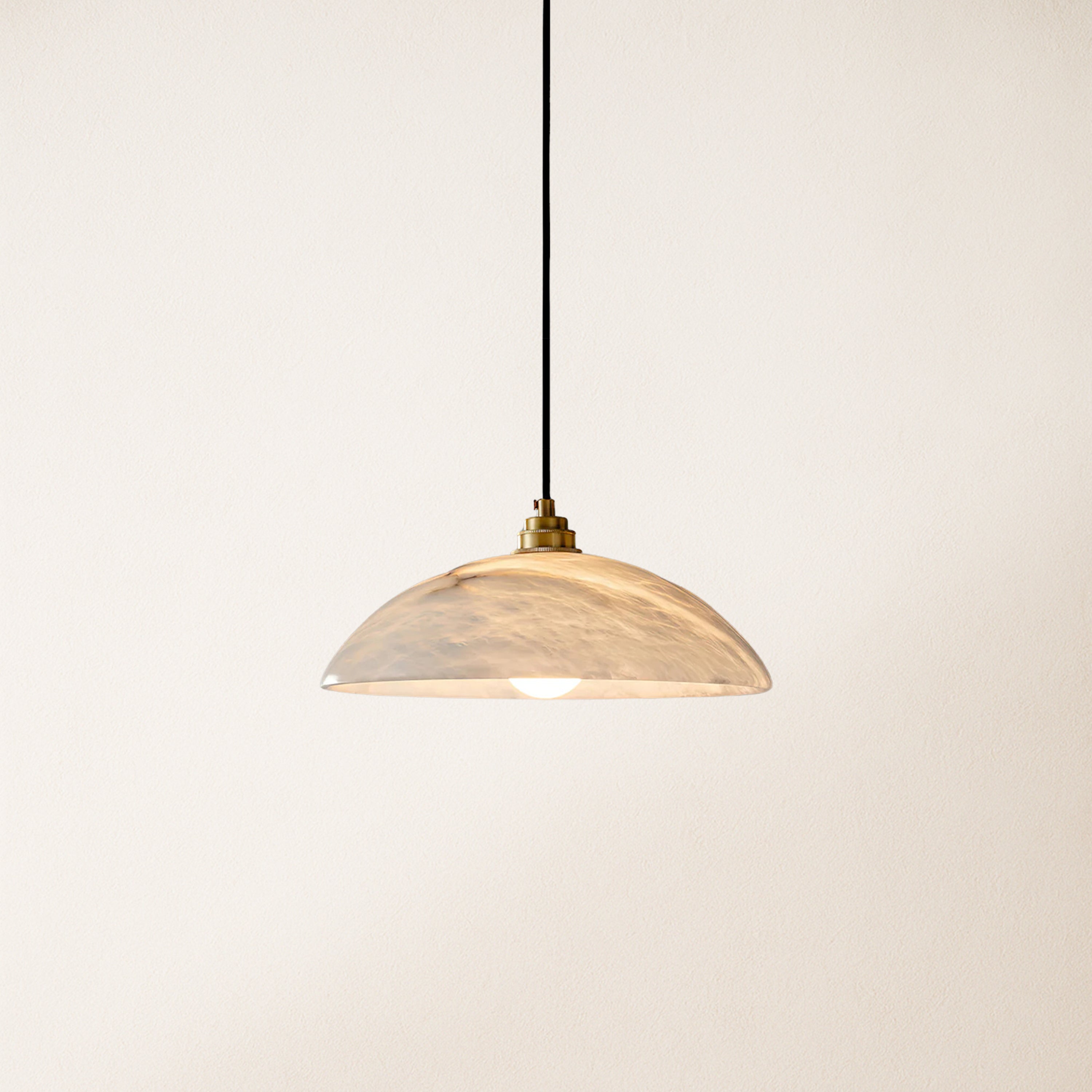 Dadaly Alabaster Modern Small Art Pendant 30.5cmD