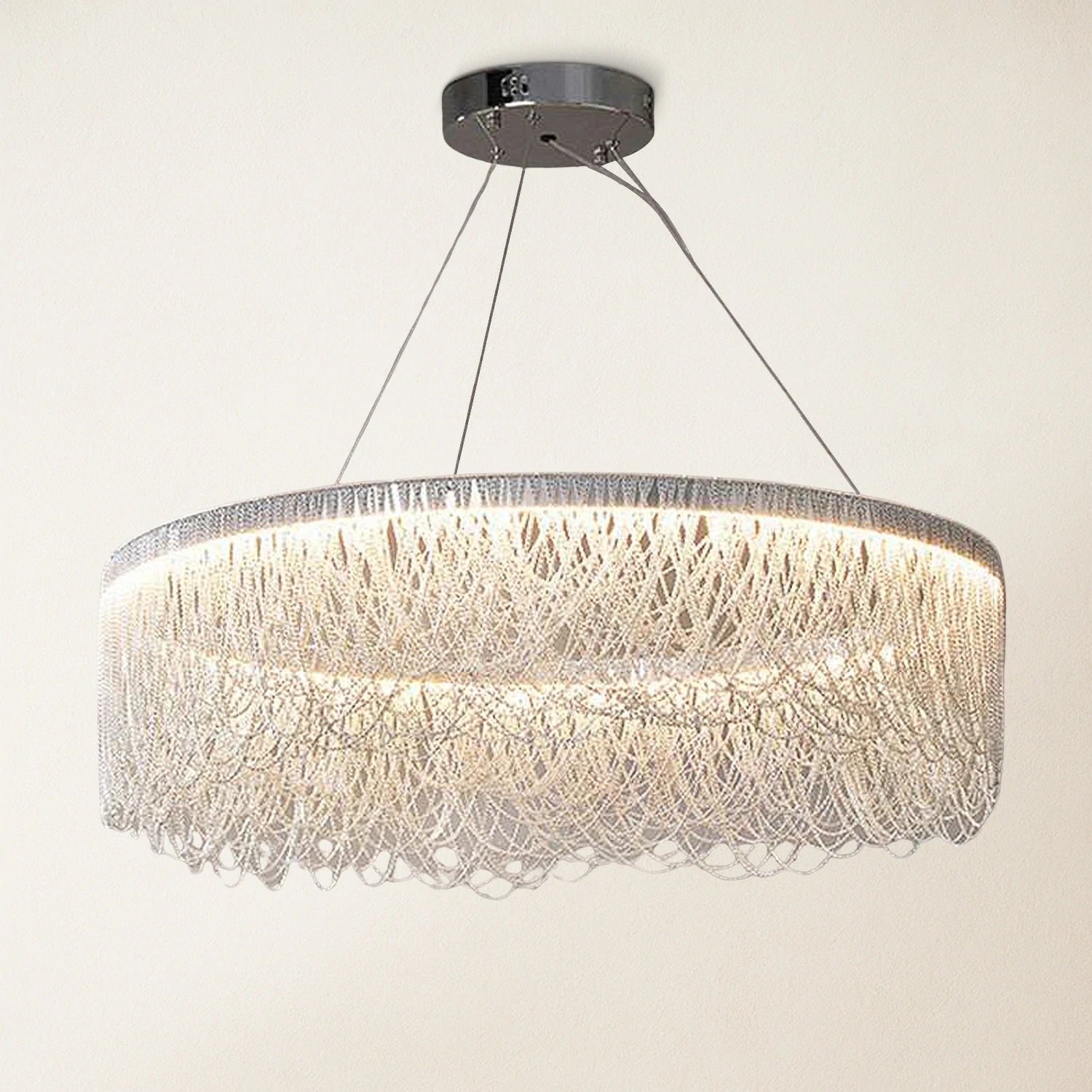 Teresa Cadena Tassel Modern Ring Chandelier 60cm D
